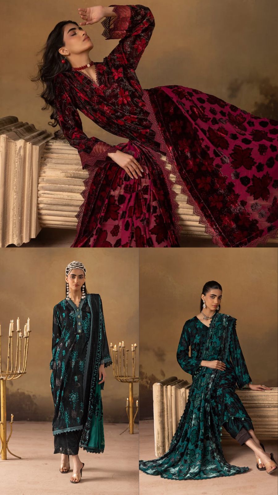 Floral Velvet - Winter