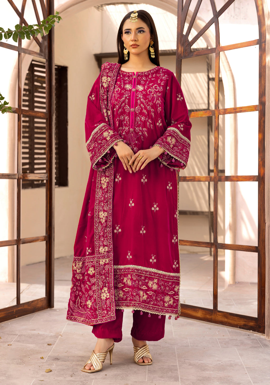 Gulabi Dhund - Unstitched 3pc