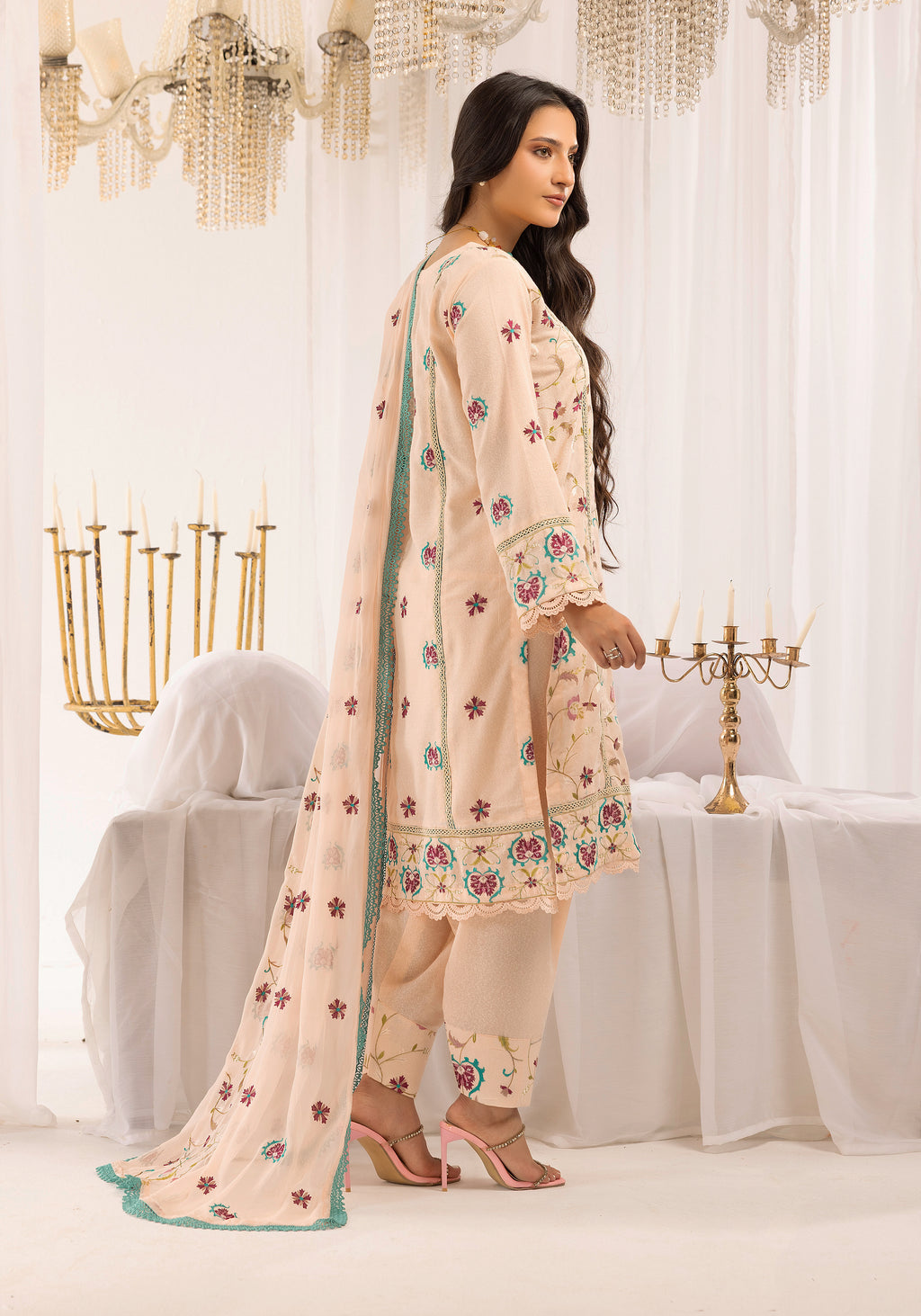 Blush Blossom - Unstitched 3pc