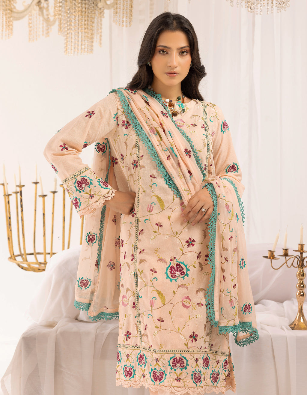 Blush Blossom - Unstitched 3pc