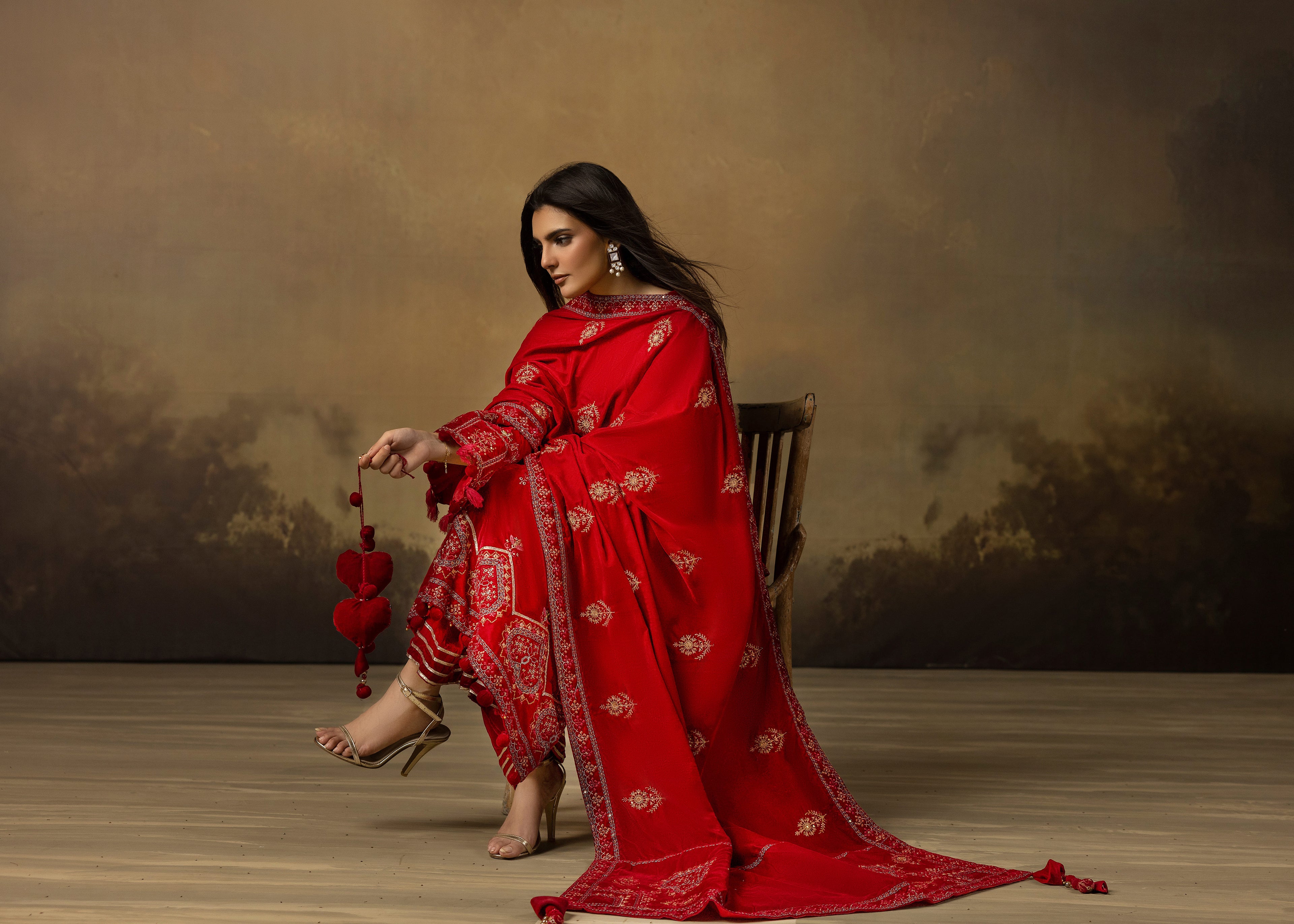 Lal Leher - Unstitched 3pc