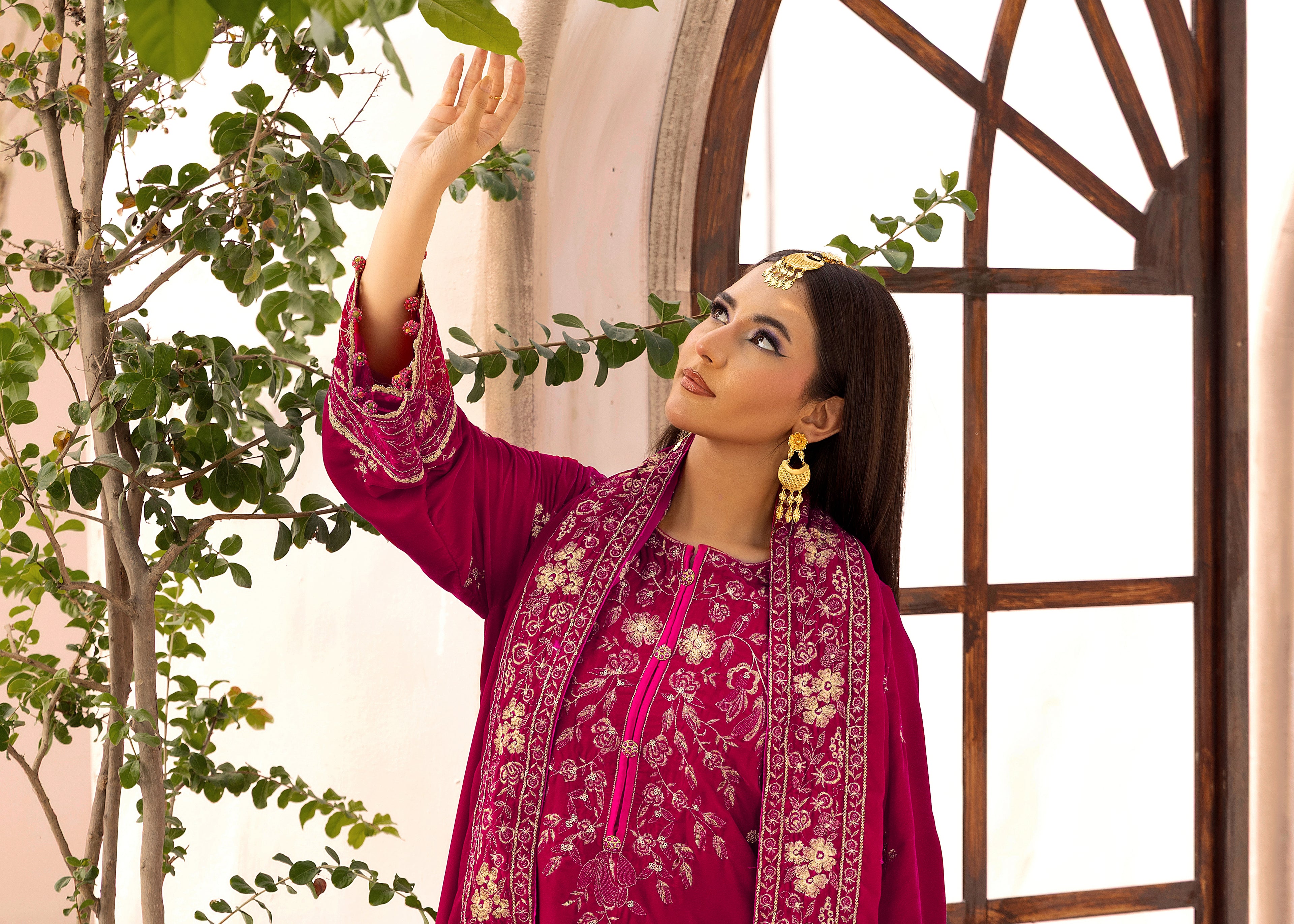 Gulabi Dhund - Unstitched 3pc