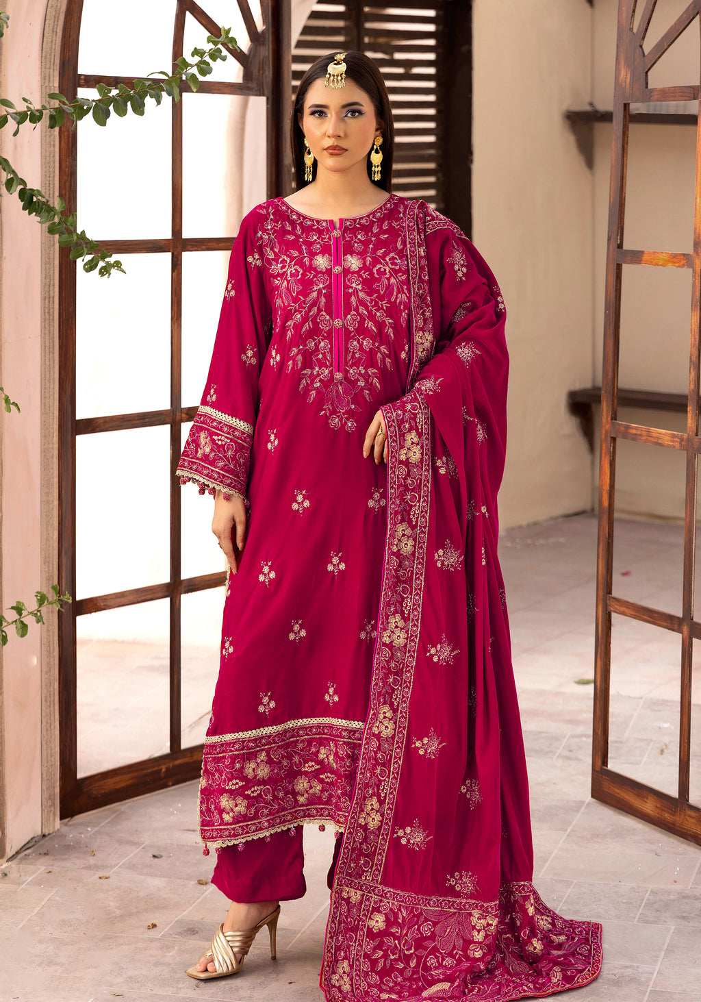 Gulabi Dhund - Unstitched 3pc