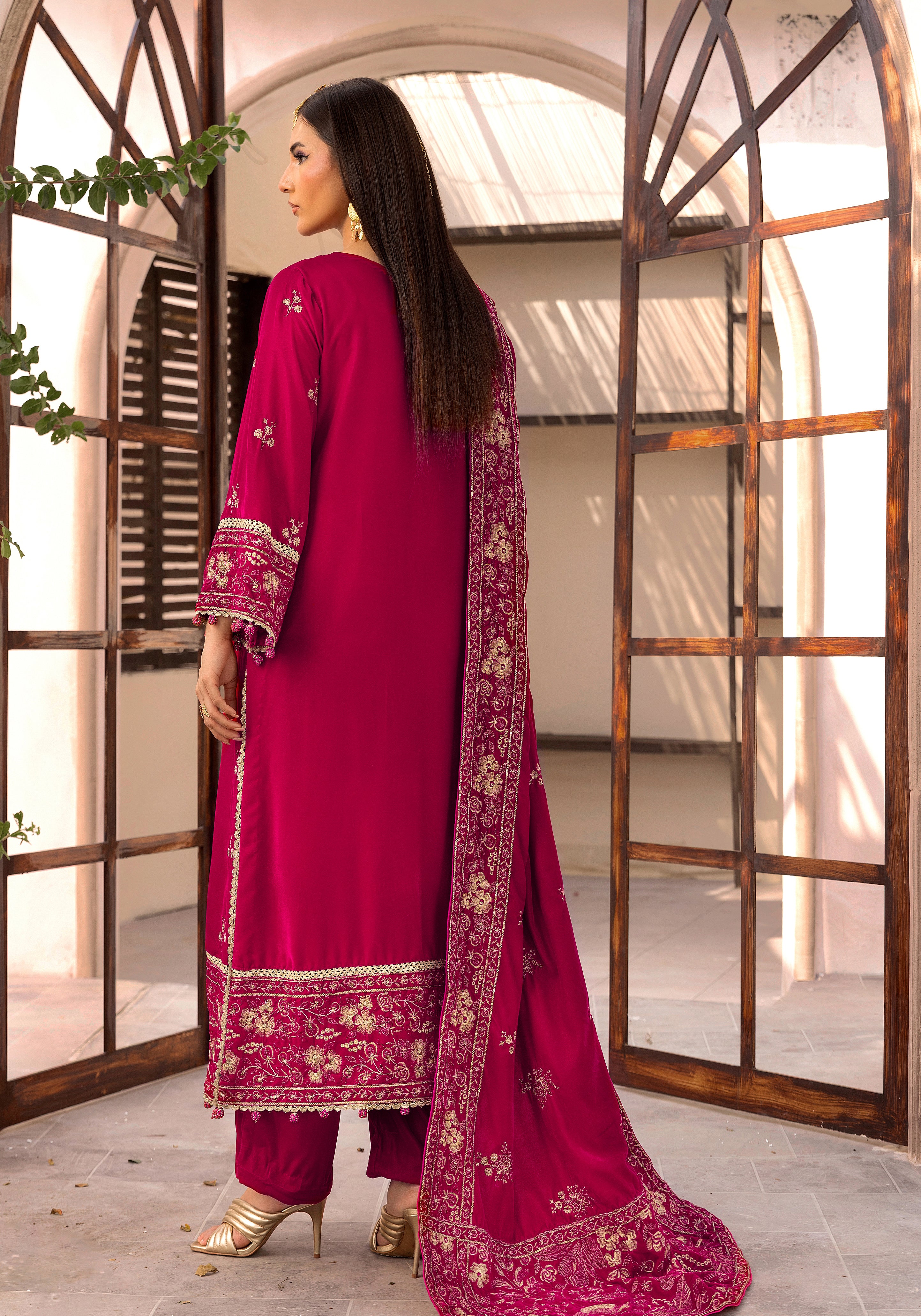 Gulabi Dhund - Unstitched 3pc