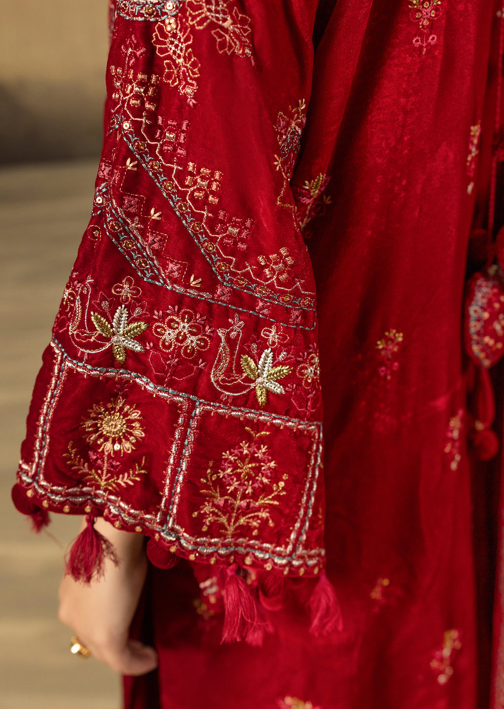 Lal Leher - Unstitched 3pc