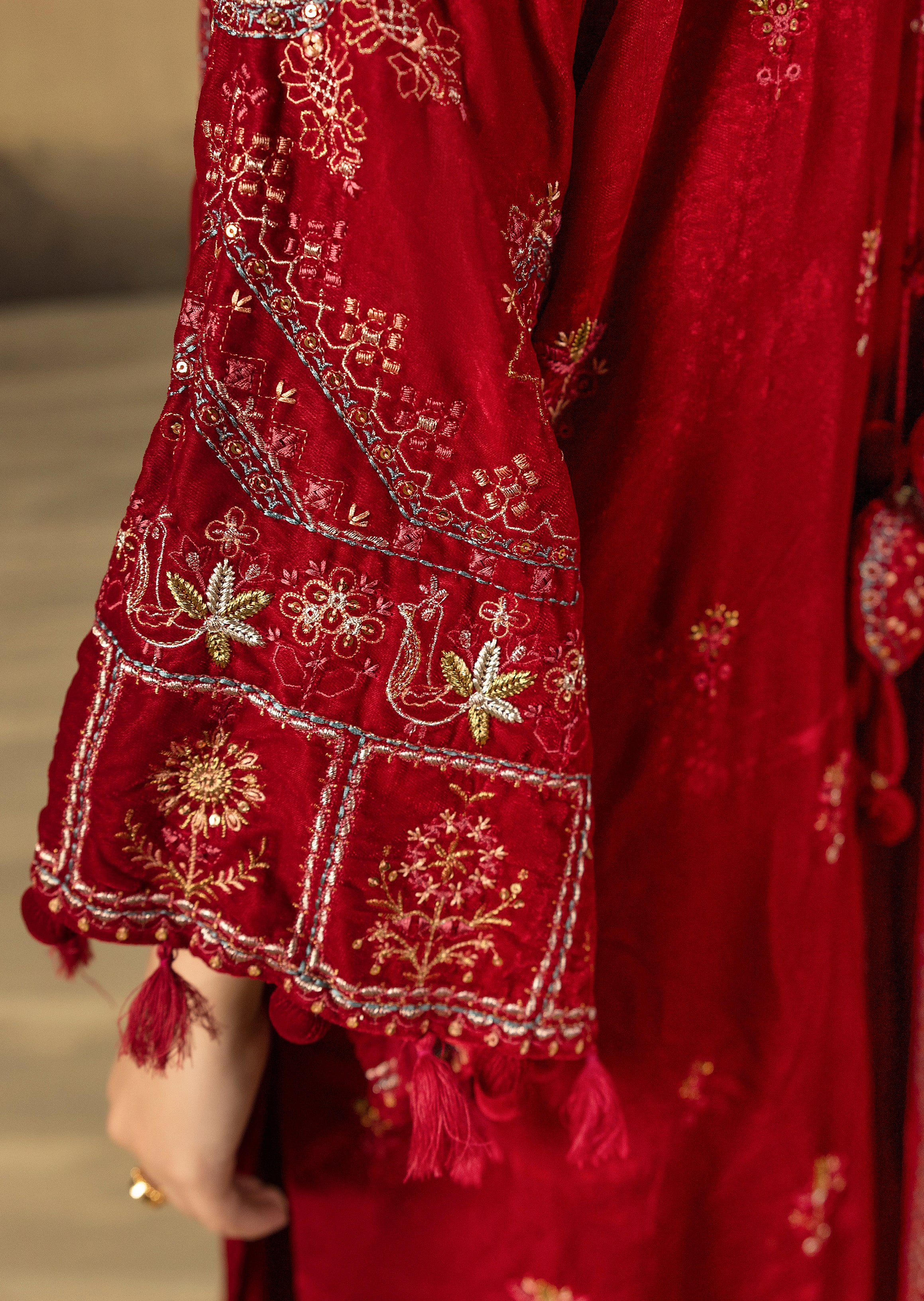 Lal Leher - Unstitched 3pc