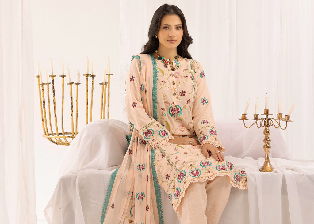 Blush Blossom - Unstitched 3pc