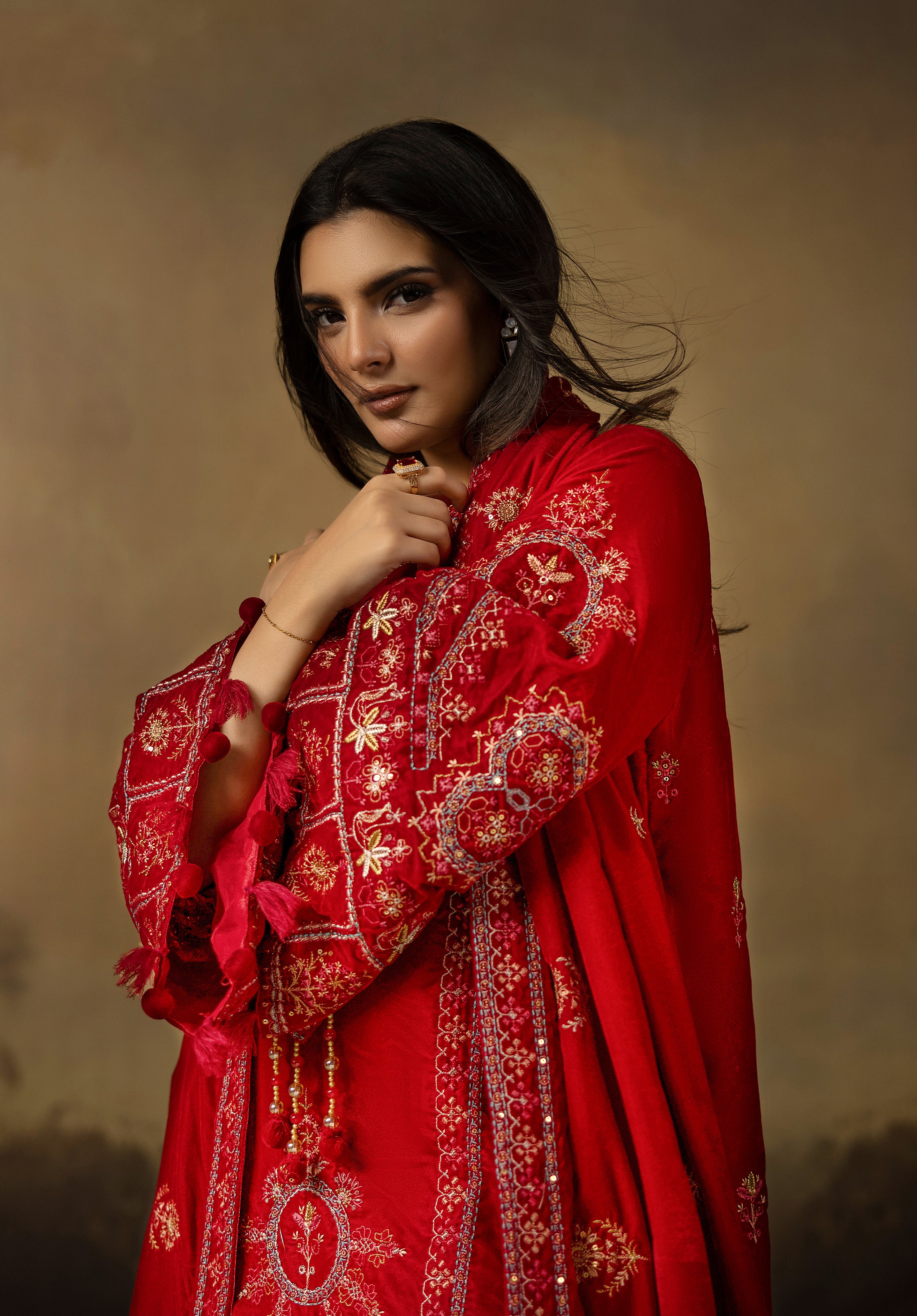 Lal Leher - Unstitched 3pc