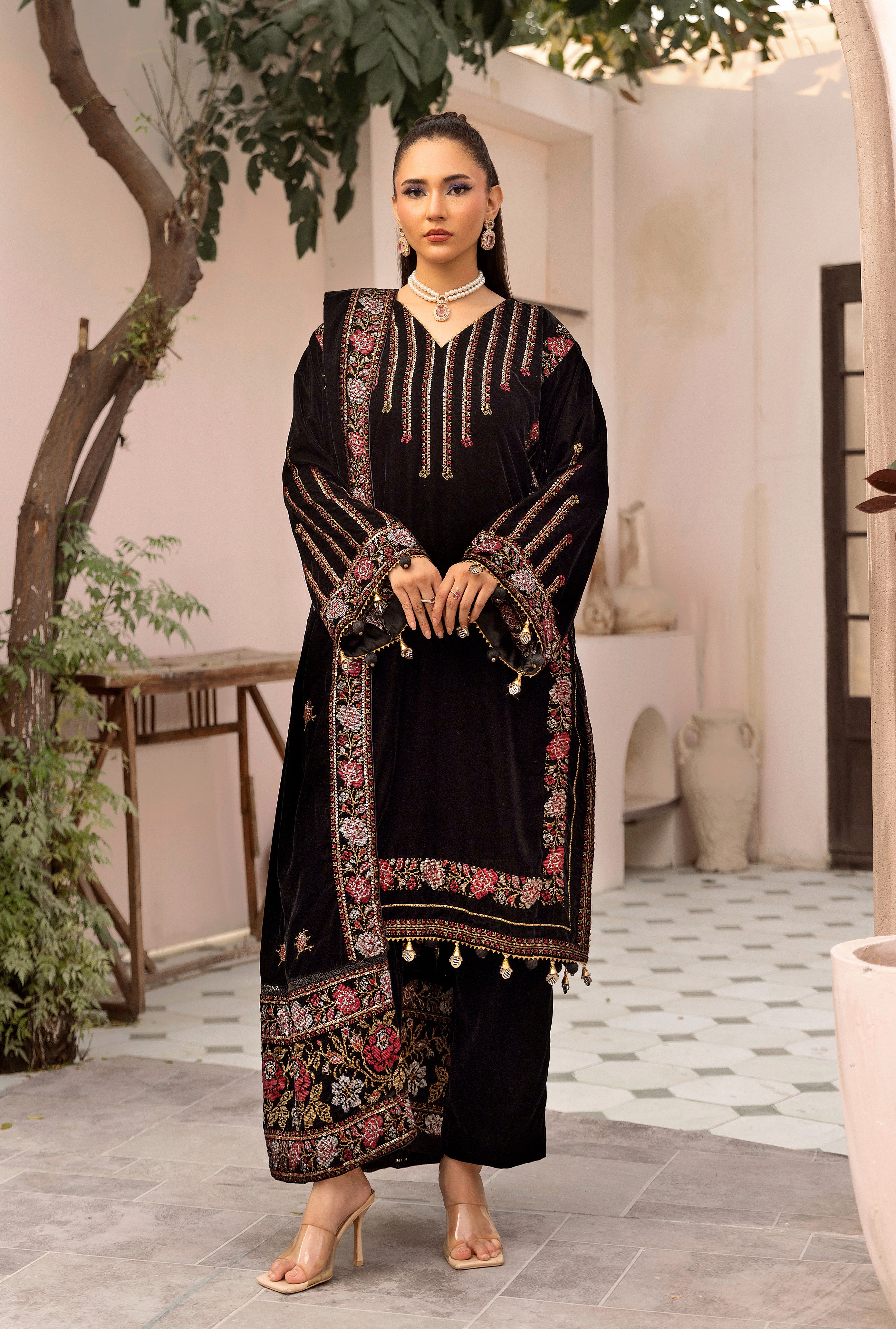 Raat Ki Roshanai - Unstitched 3pc