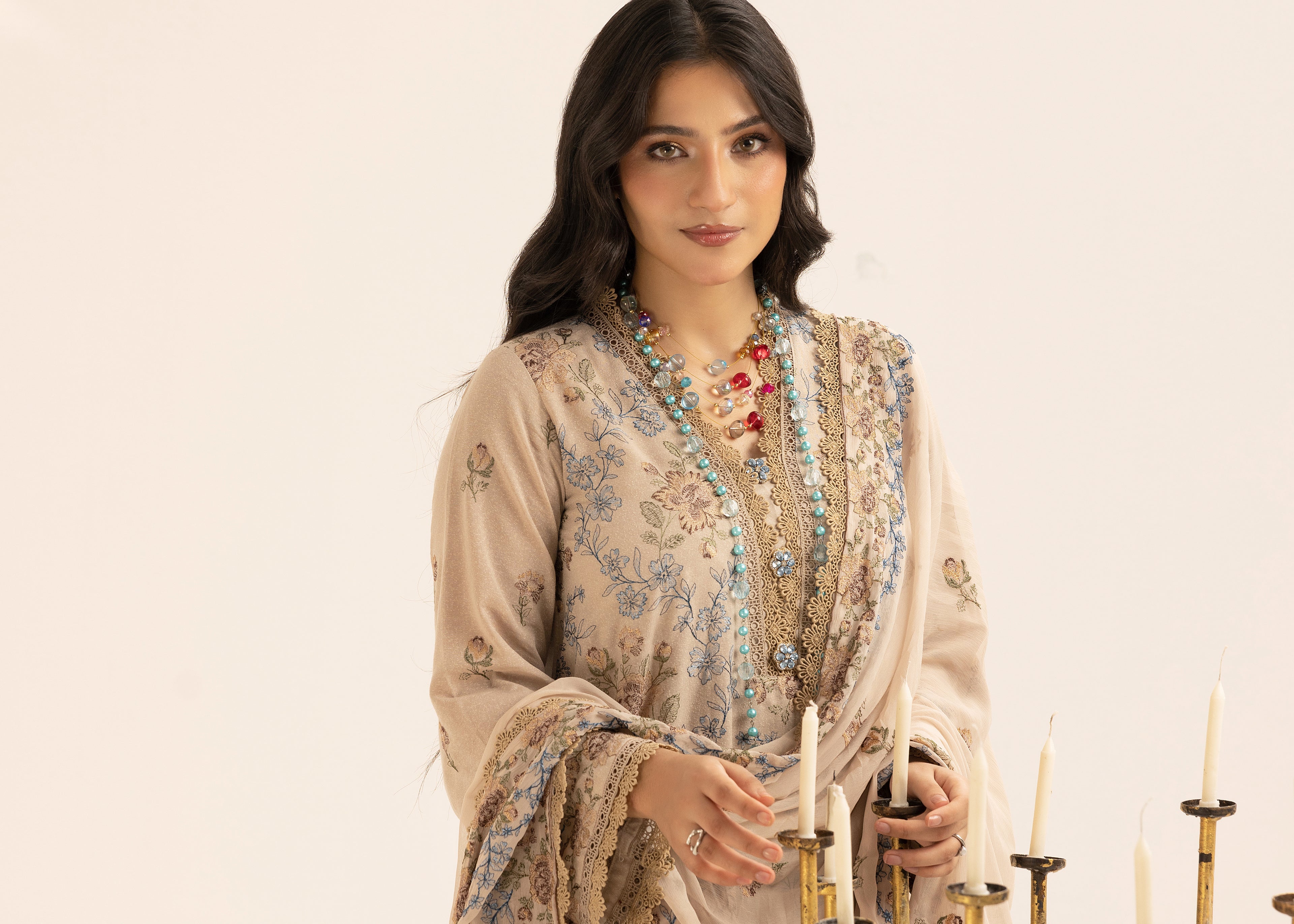 Azure Bloom - Unstitched 3pc