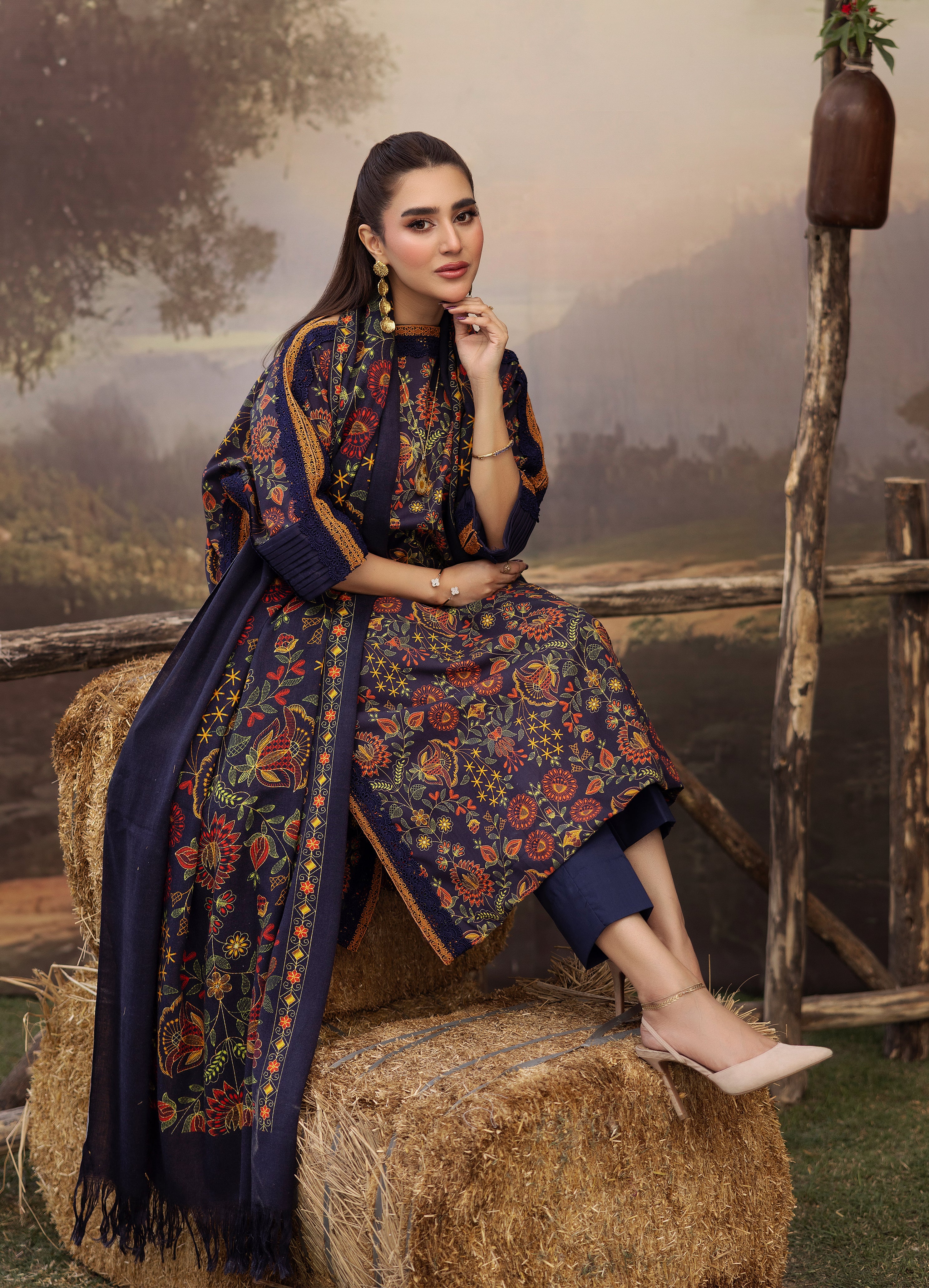 Mahreen - Unstitched 3pc