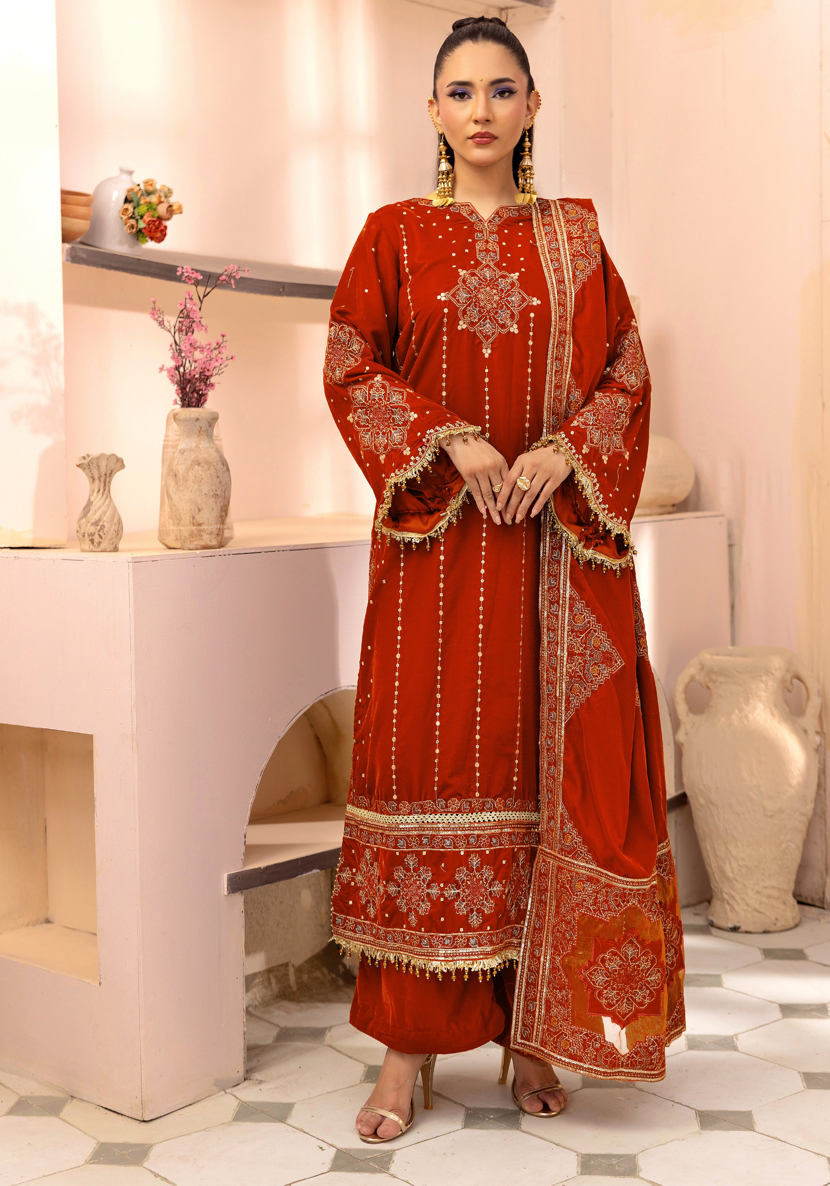 Sunehri Shaam - Unstitched 3pc