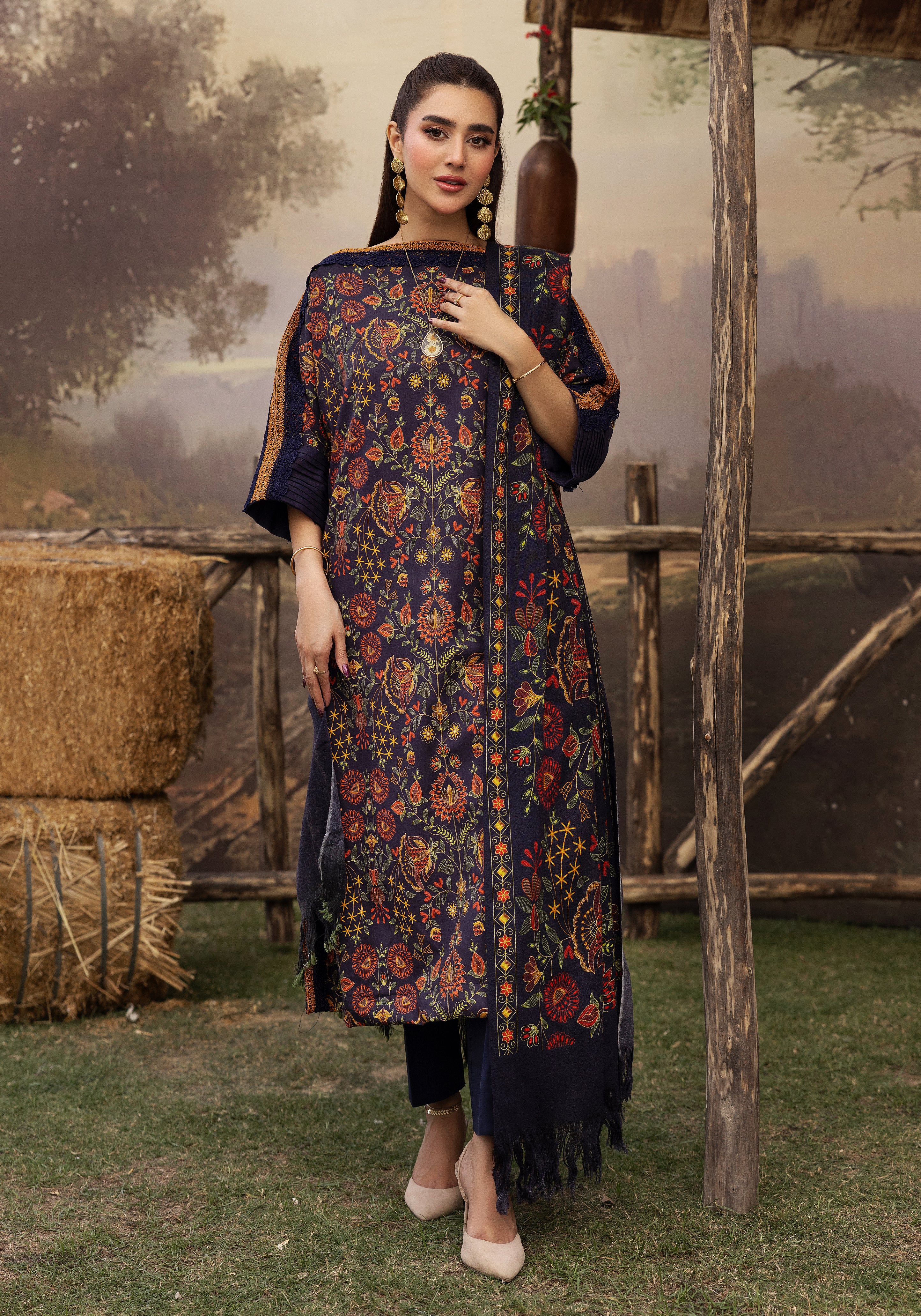 Mahreen - Unstitched 3pc