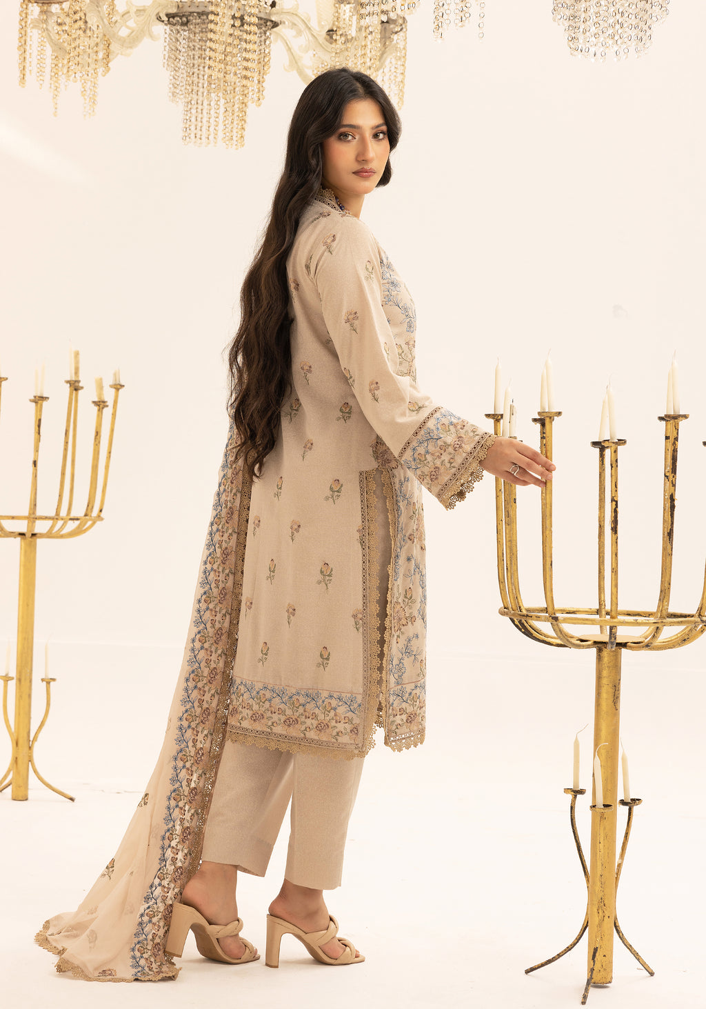 Azure Bloom - Unstitched 3pc