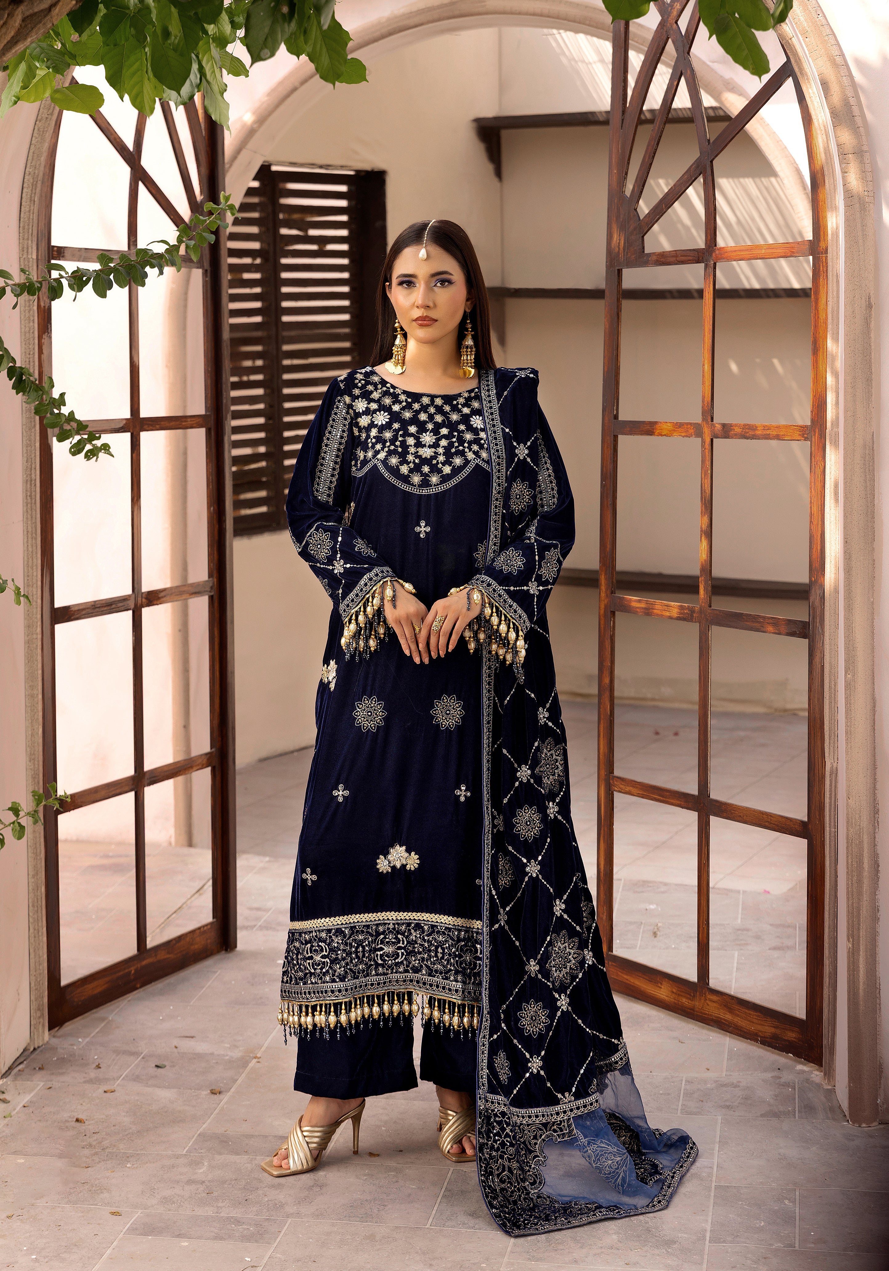 Chandni Aur Makhamal - Unstitched 3pc