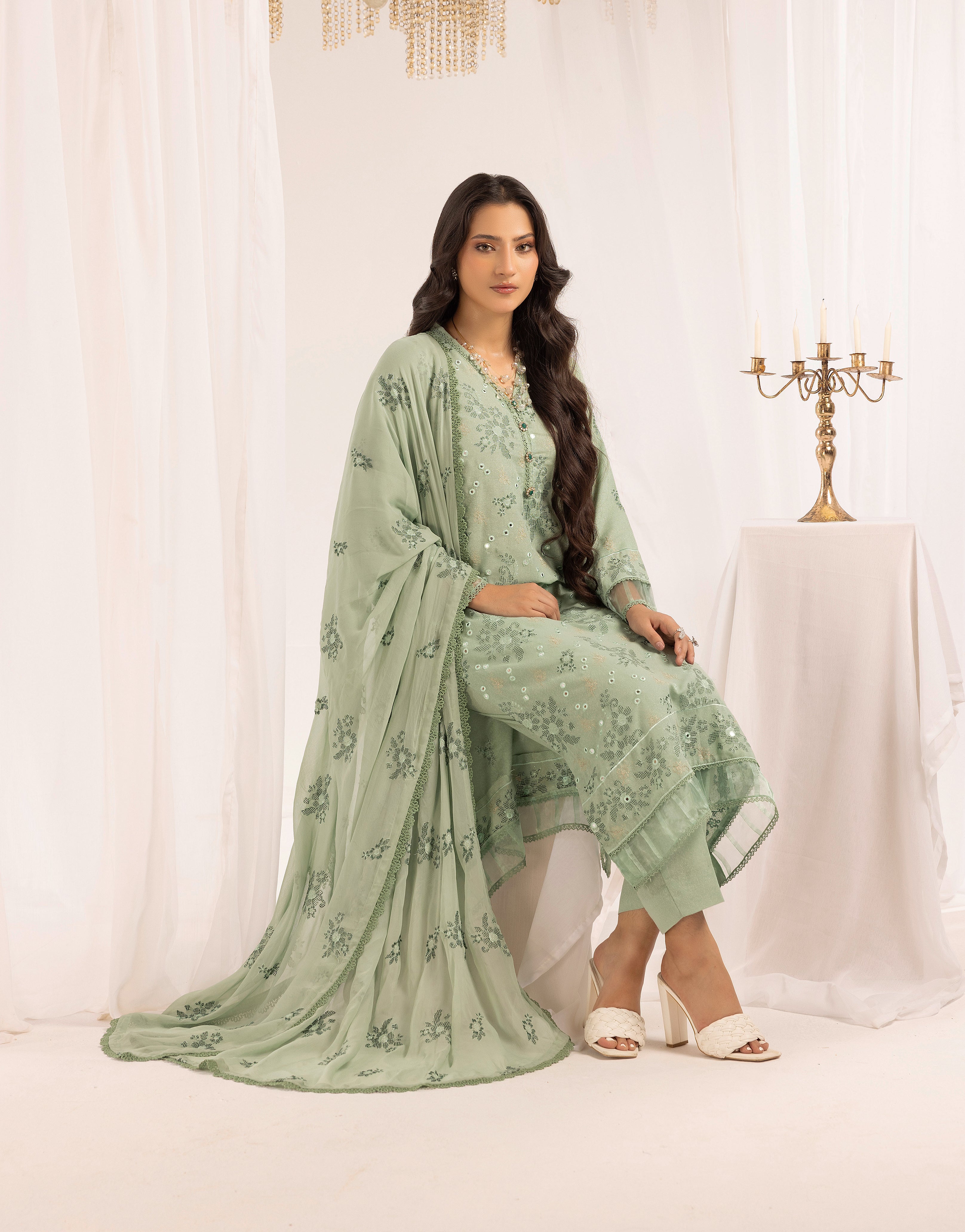 Sage Serenity - Unstitched 3pc