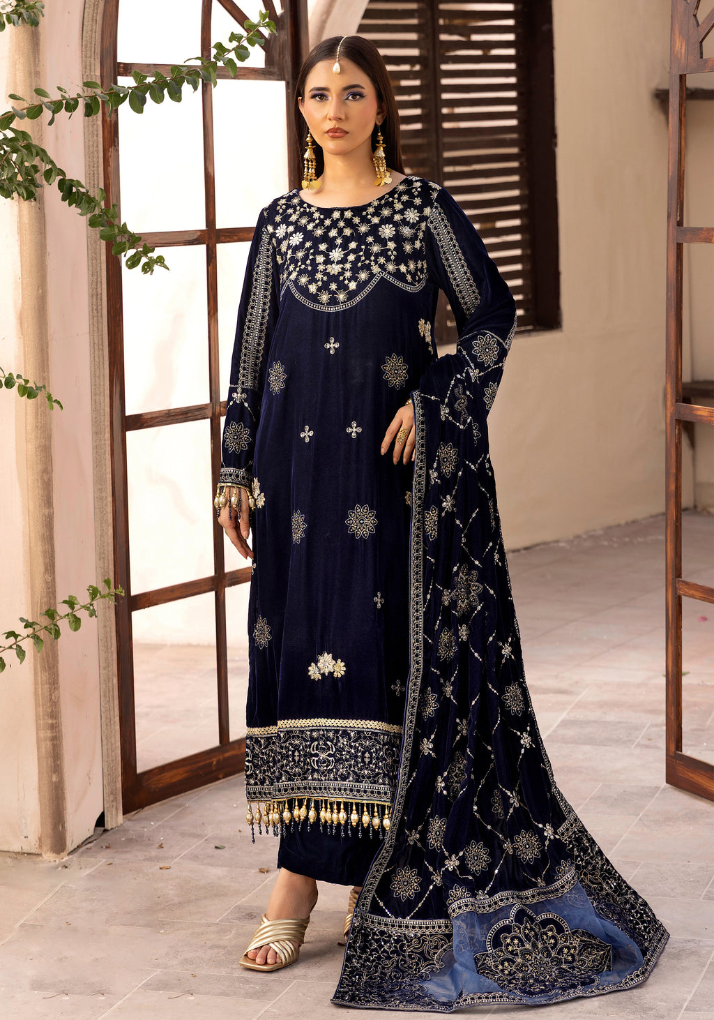 Chandni Aur Makhamal - Unstitched 3pc