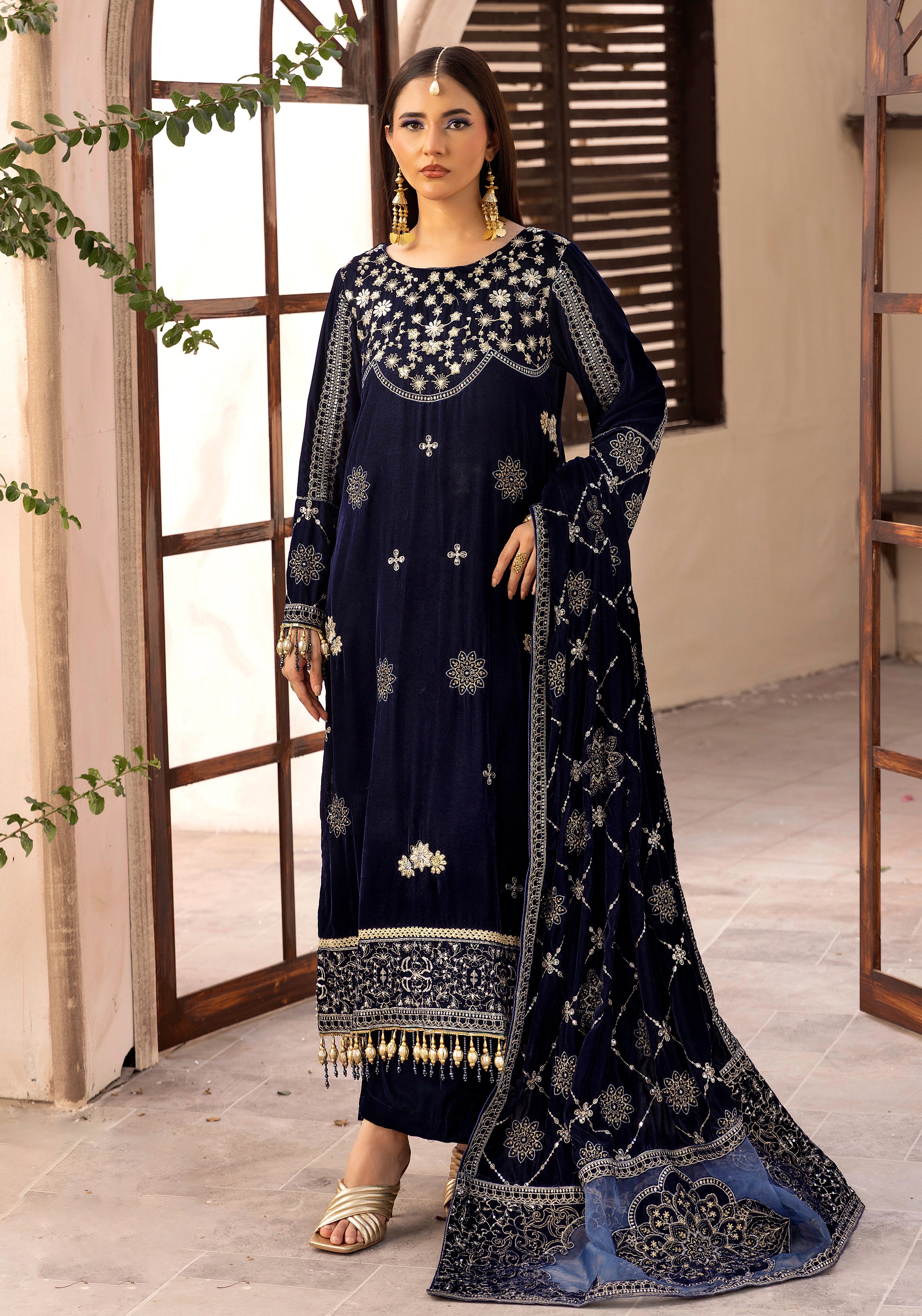 Chandni Aur Makhamal - Unstitched 3pc