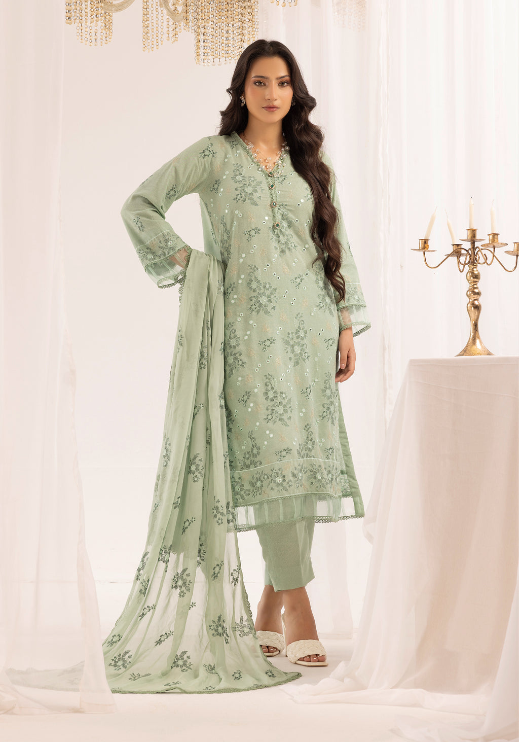 Sage Serenity - Unstitched 3pc