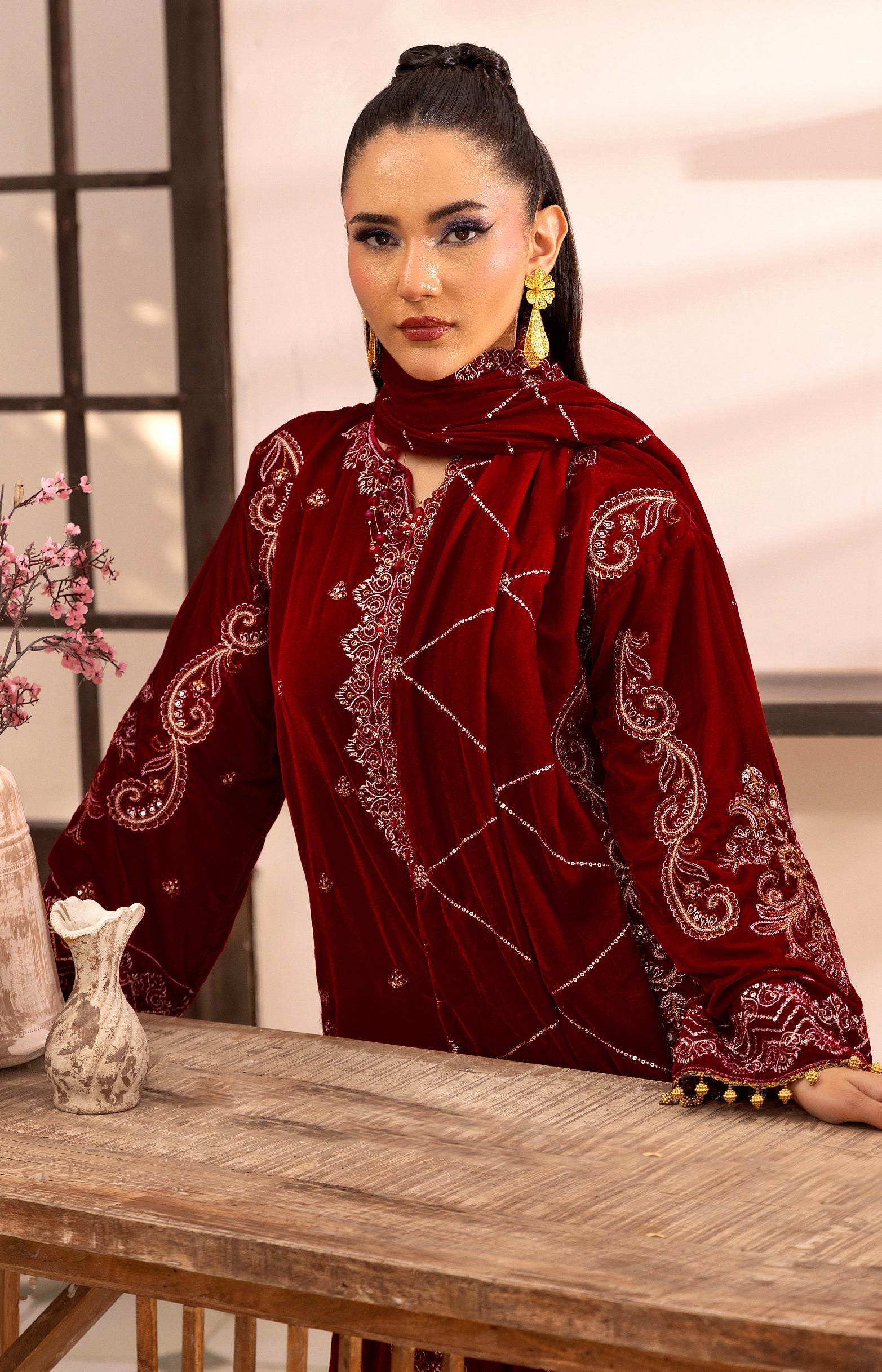 Lal Bahar - Unstitched 3pc