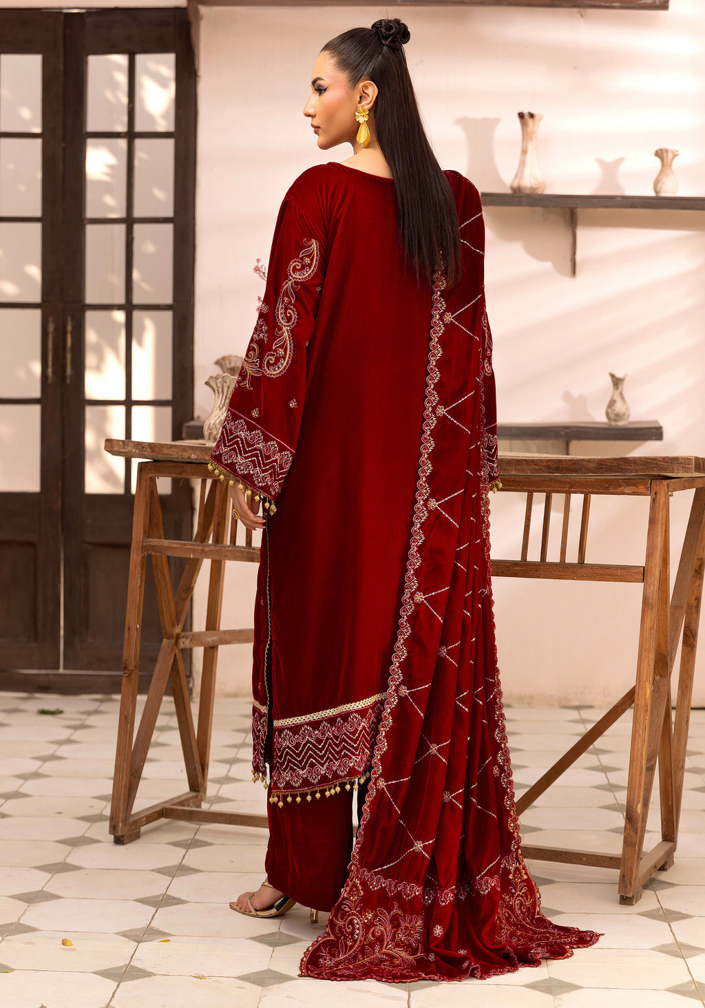 Lal Bahar - Unstitched 3pc