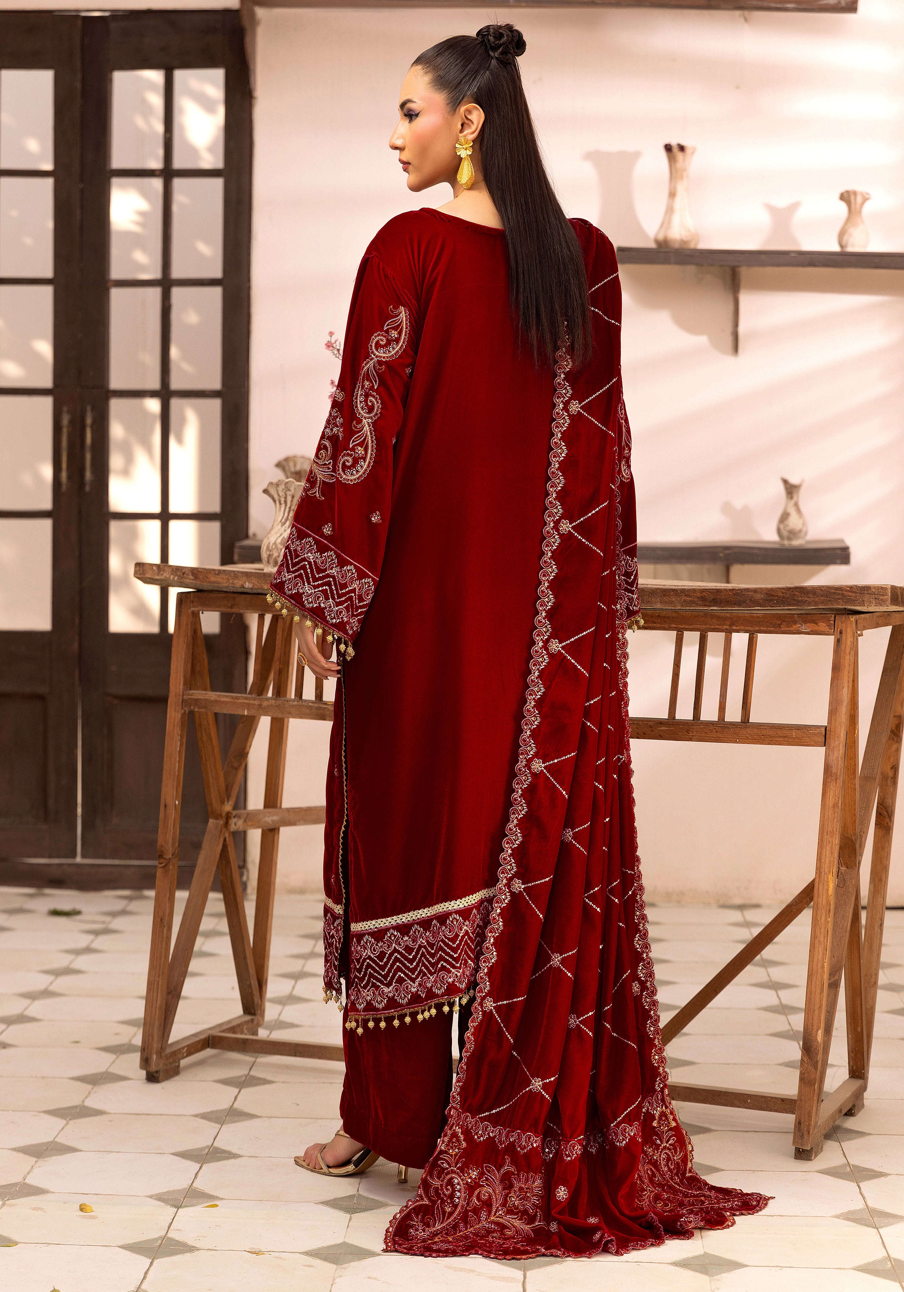 Lal Bahar - Unstitched 3pc