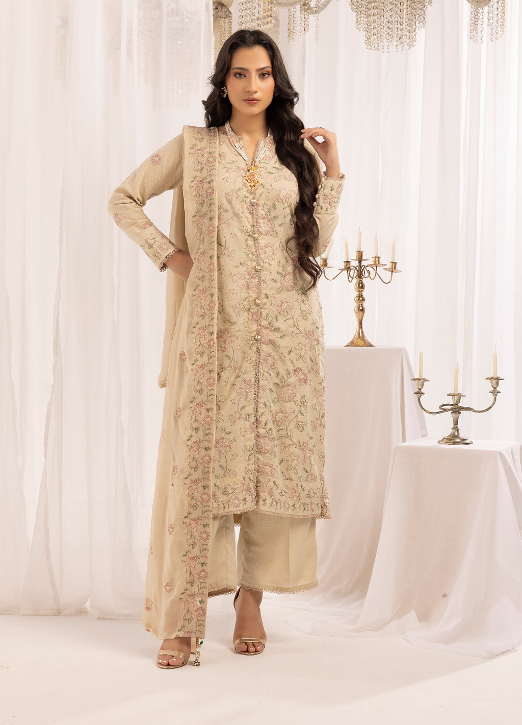 Soft Bloom - Unstitched 3pc