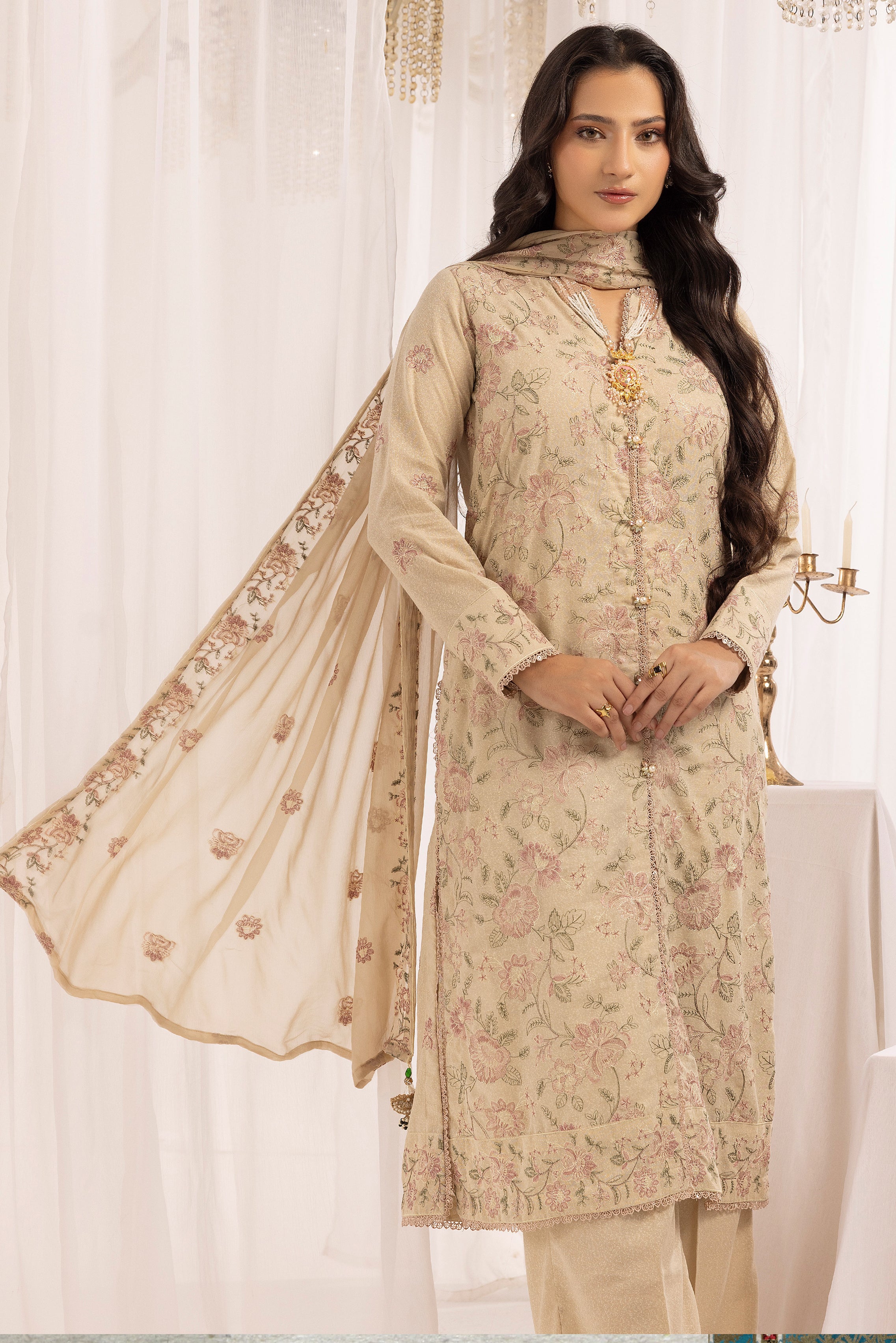 Soft Bloom - Unstitched 3pc