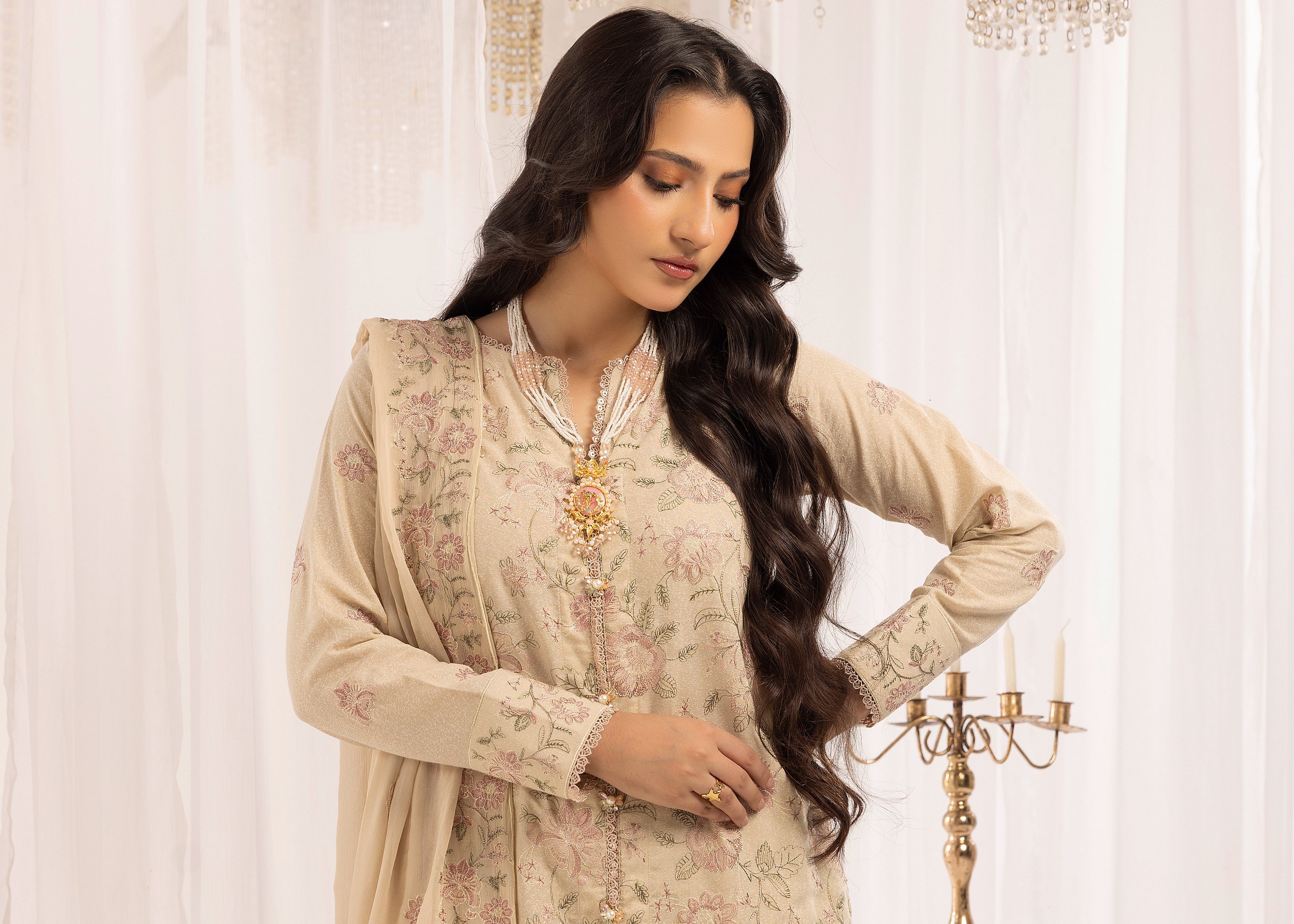 Soft Bloom - Unstitched 3pc