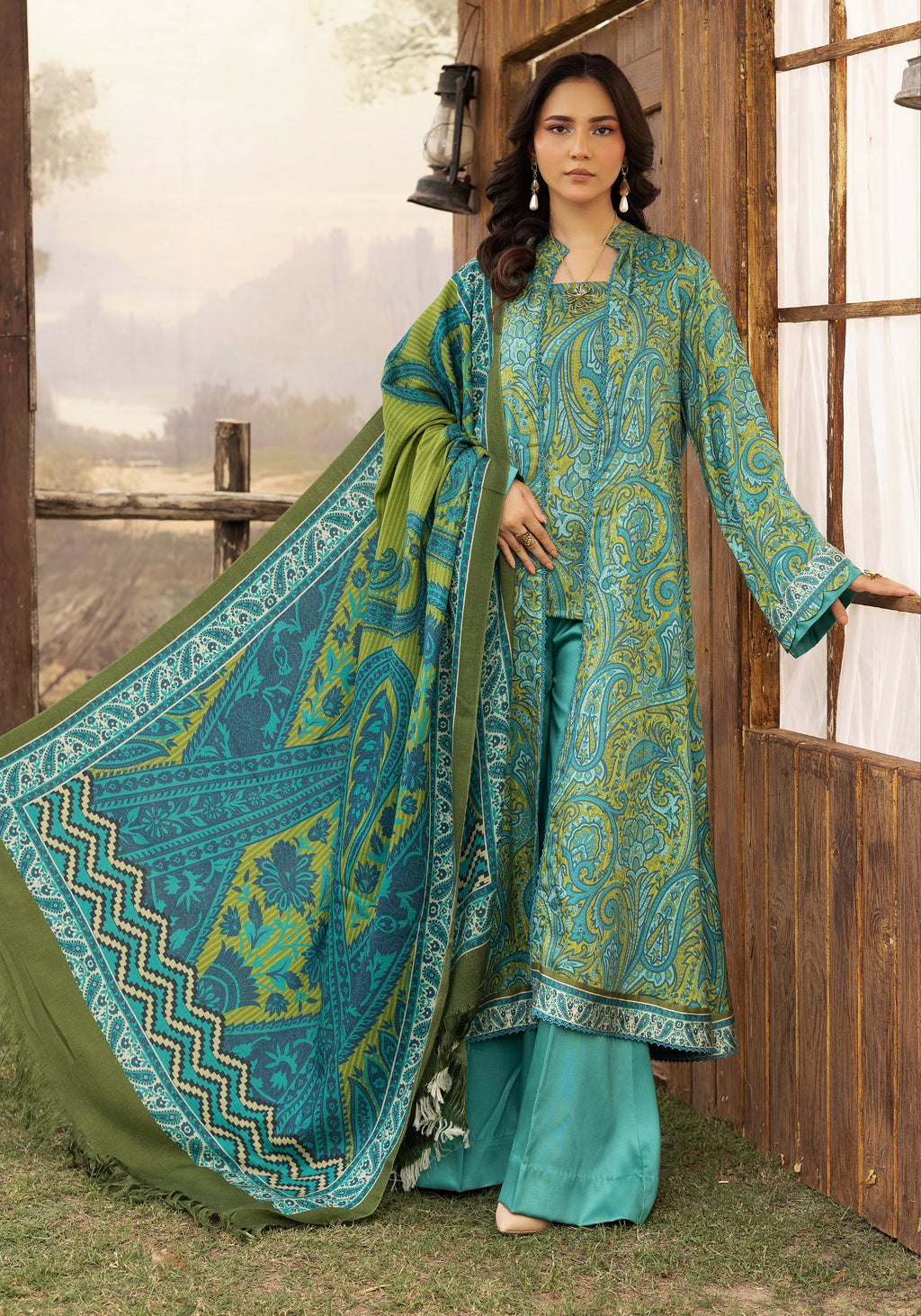 Aabroo - Unstitched 3pc