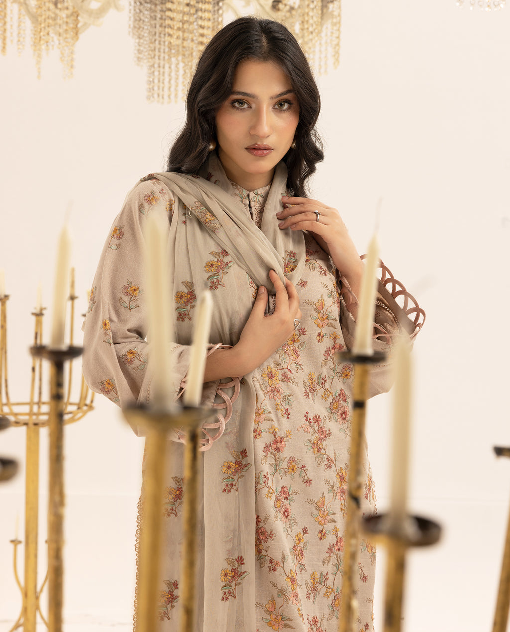 Muted Charm - Unstitched 3pc