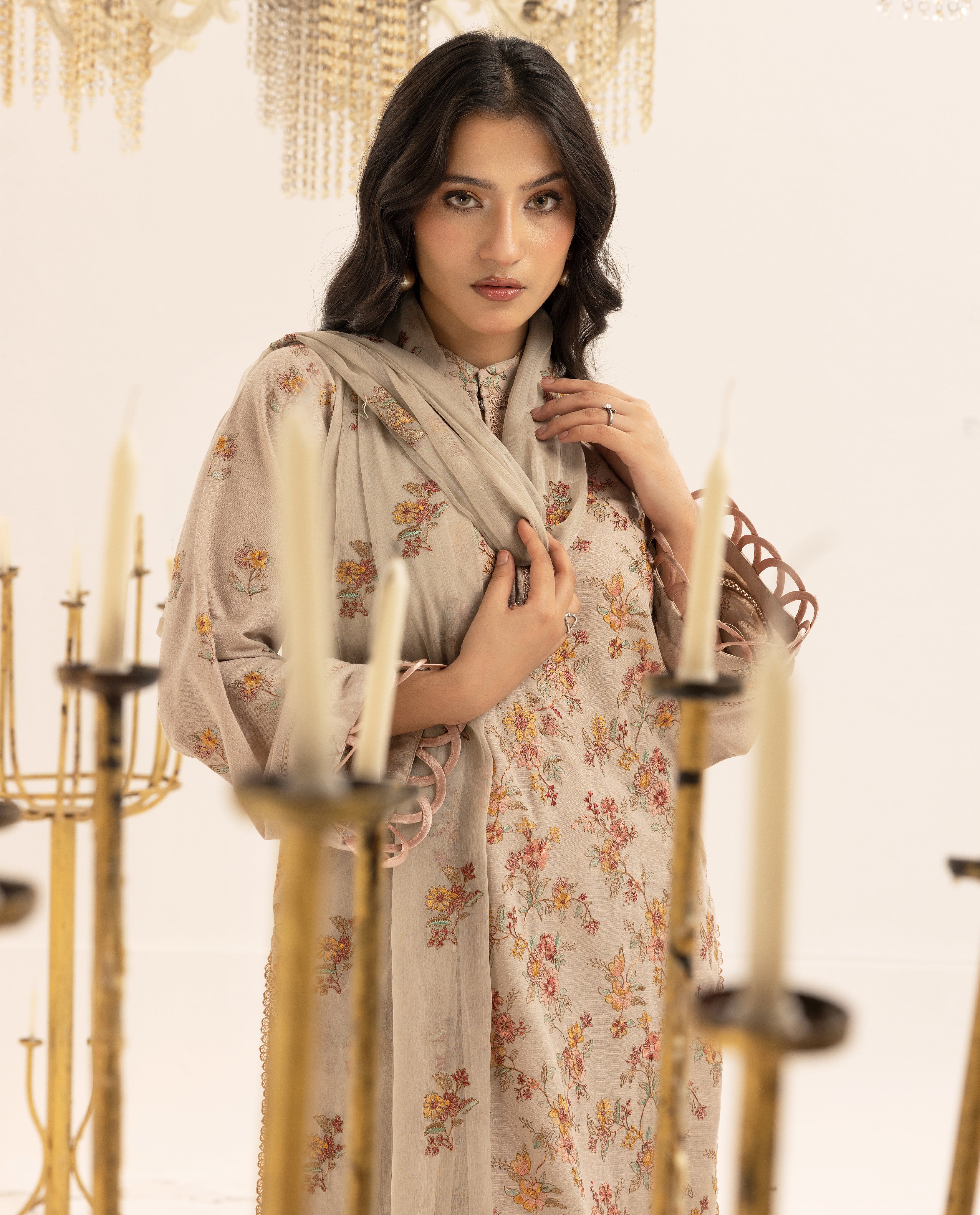 Muted Charm - Unstitched 3pc