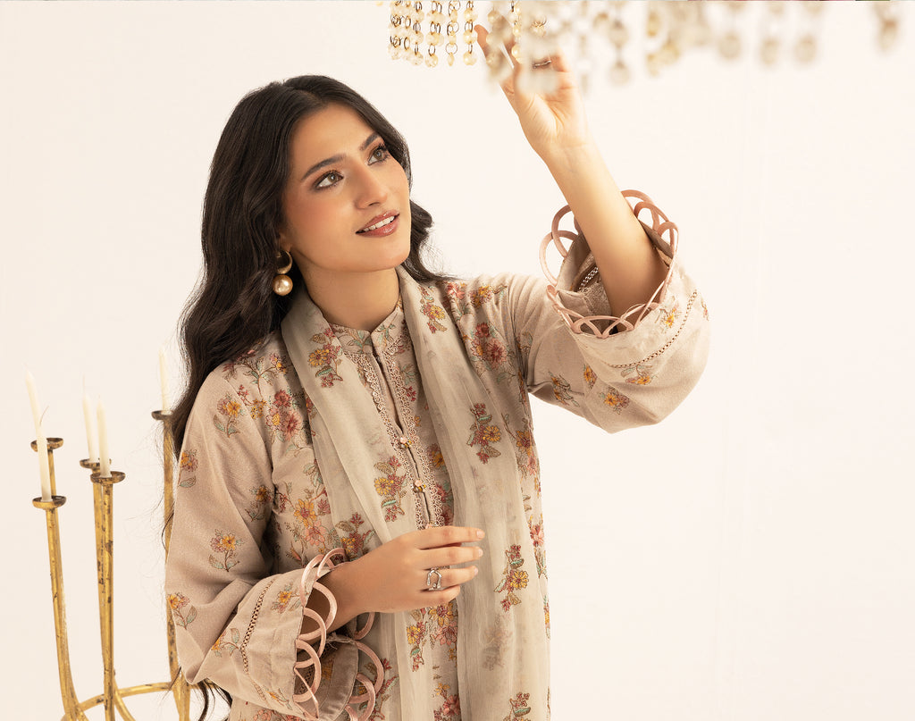 Muted Charm - Unstitched 3pc