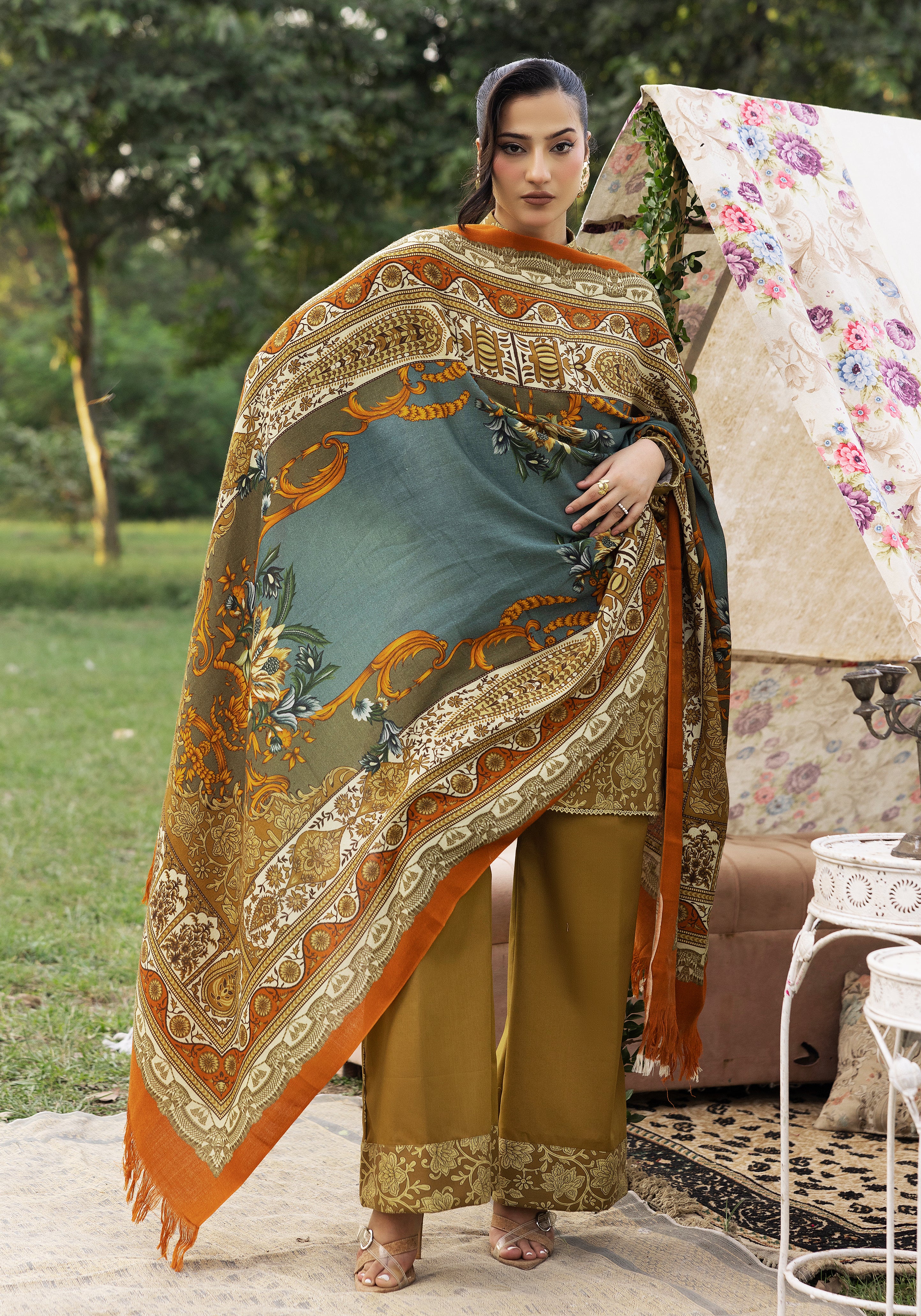 Tabeer - Unstitched 3pc