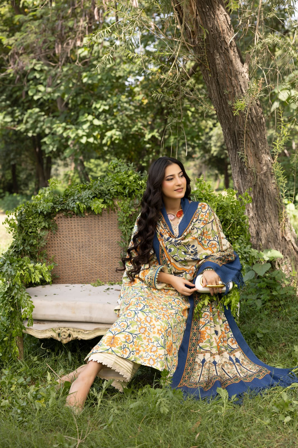Khusha Rang - Unstitched 3pc