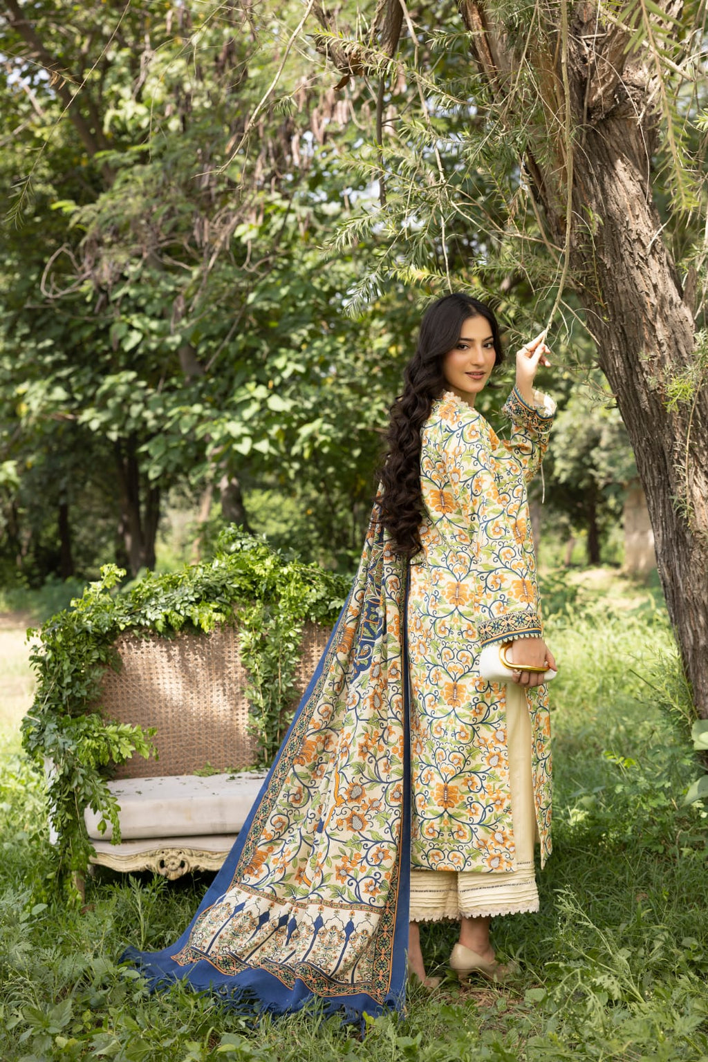 Khusha Rang - Unstitched 3pc