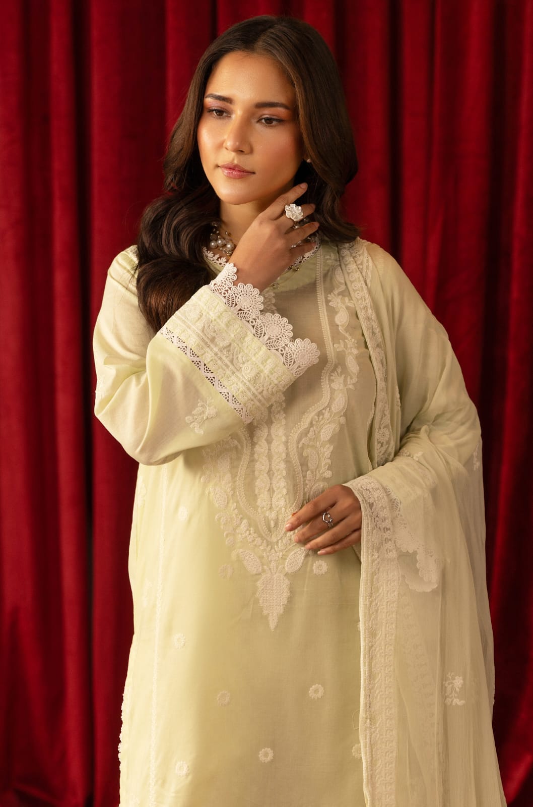 Mehr Noor - Unstitched 3pc