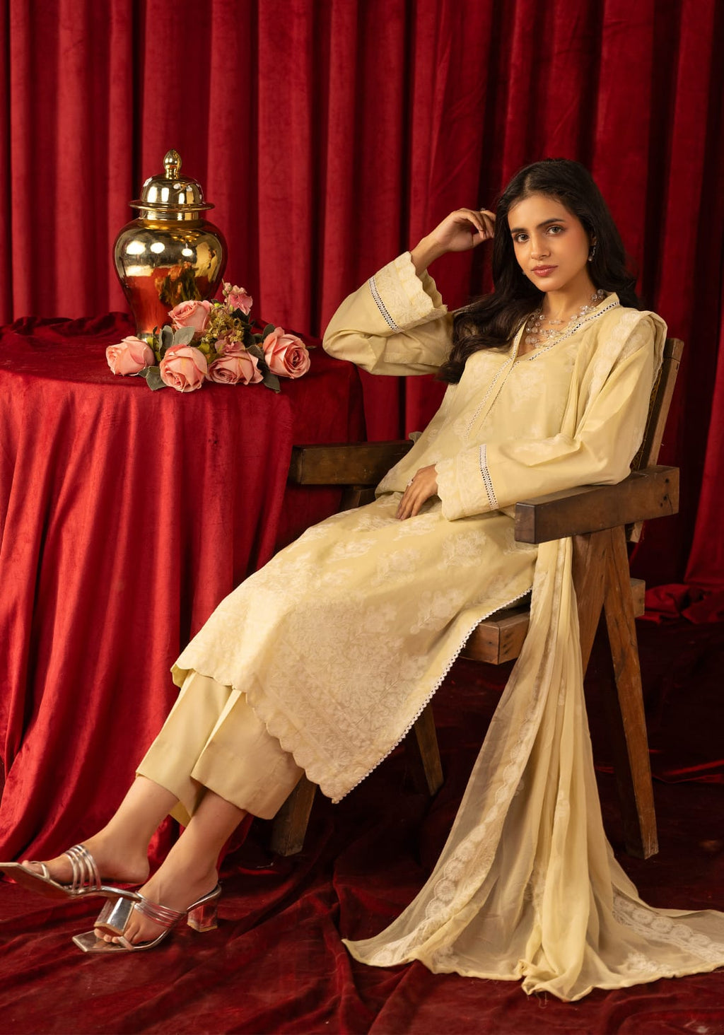 Noorê Sahar - Unstitched 3pc