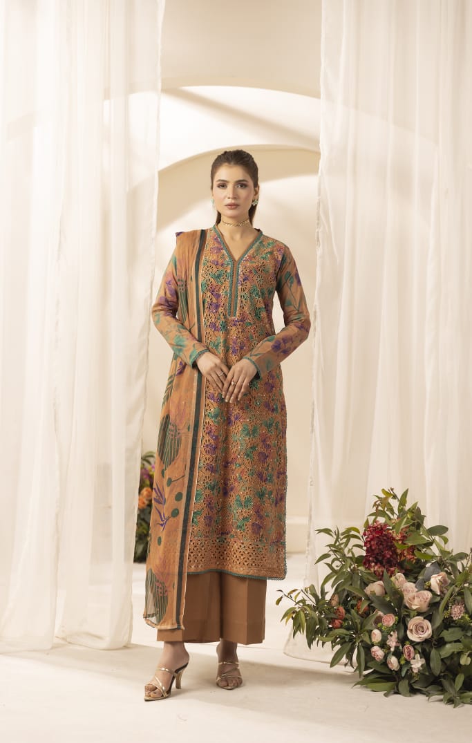 Mehzara - Unstitched 3pc