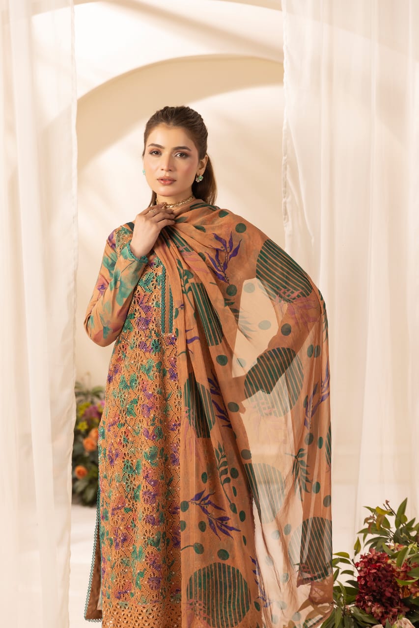 Mehzara - Unstitched 3pc