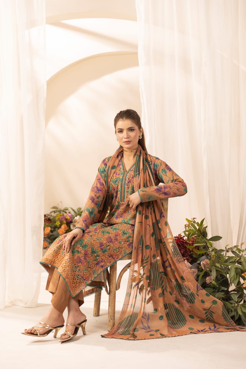 Mehzara - Unstitched 3pc