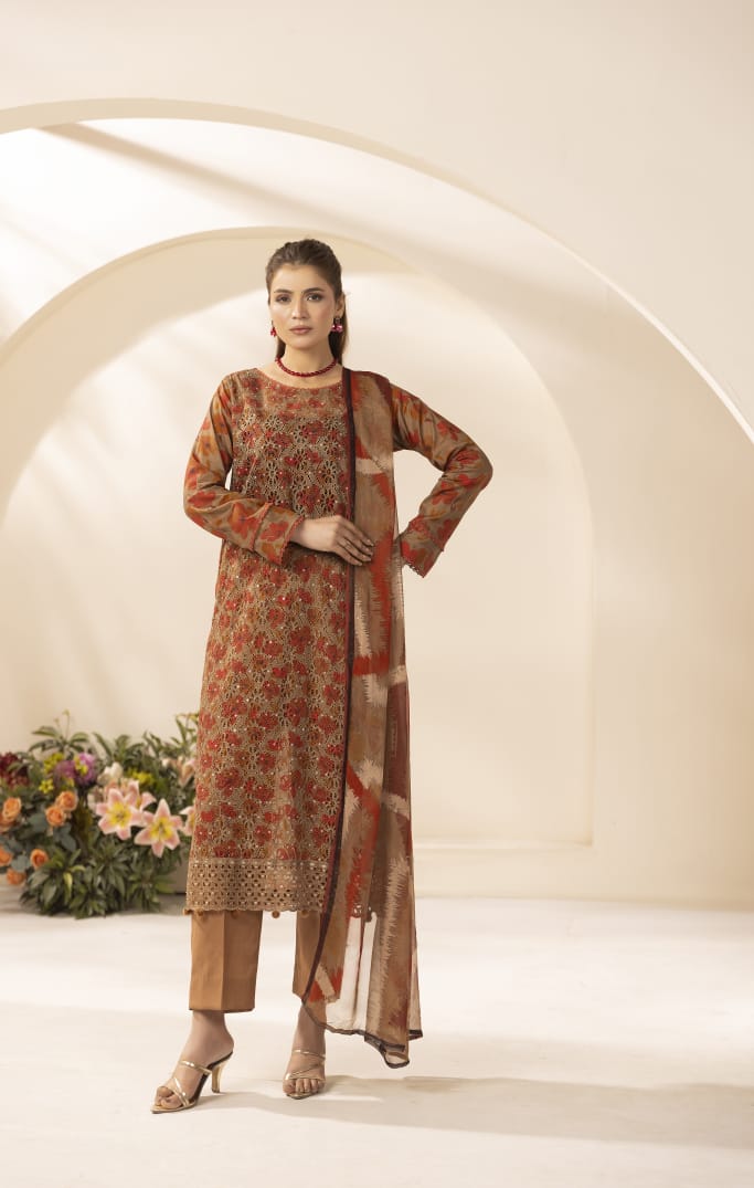 Mehraya - Unstitched 3pc