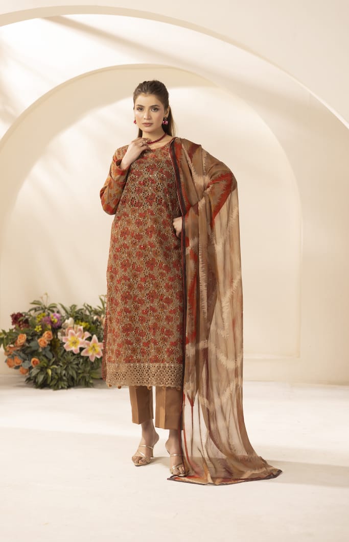 Mehraya - Unstitched 3pc