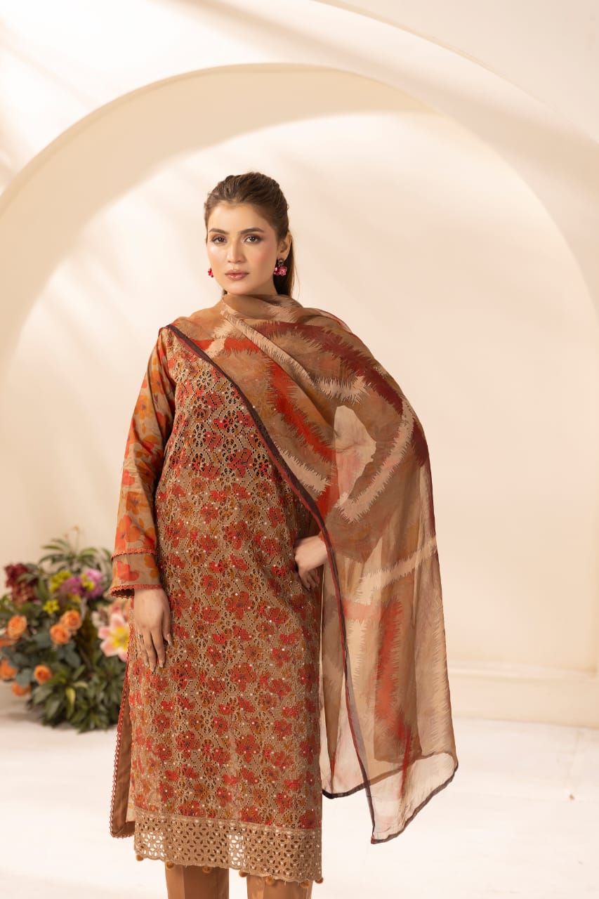 Mehraya - Unstitched 3pc