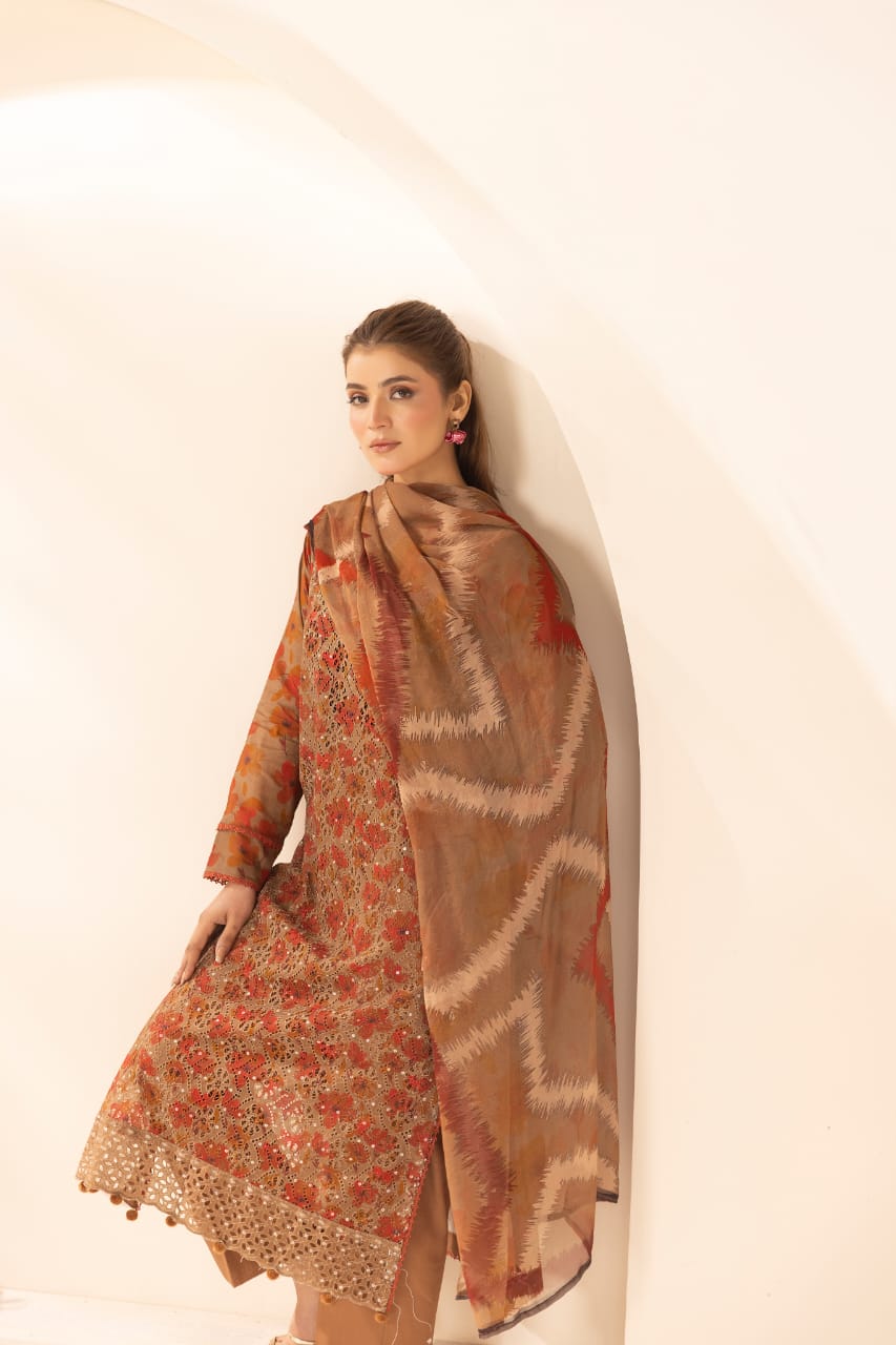 Mehraya - Unstitched 3pc