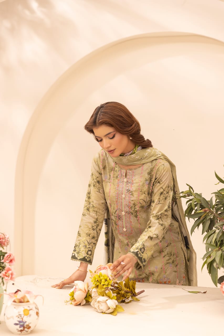 Zimal - Unstitched 3pc