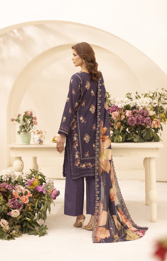 Zareefa - Unstitched 3pc