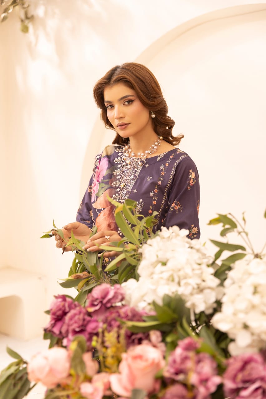 Zareefa - Unstitched 3pc