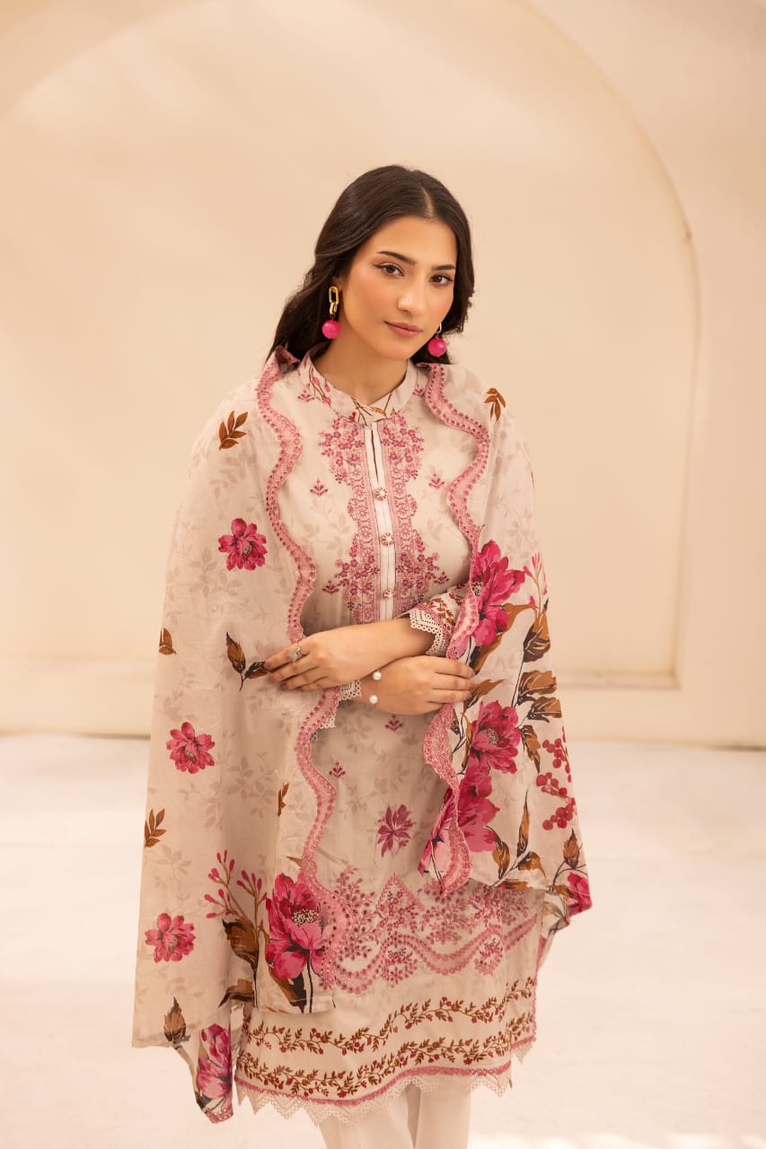 Mehraab - Unstitched 3pc