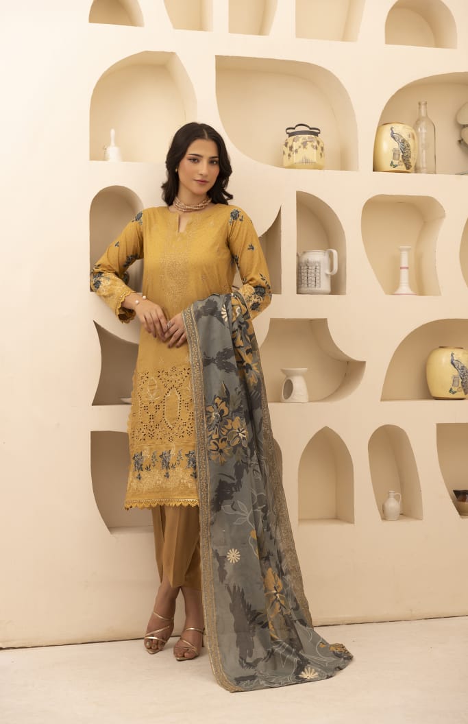 Zarbaft - Unstitched 3pc